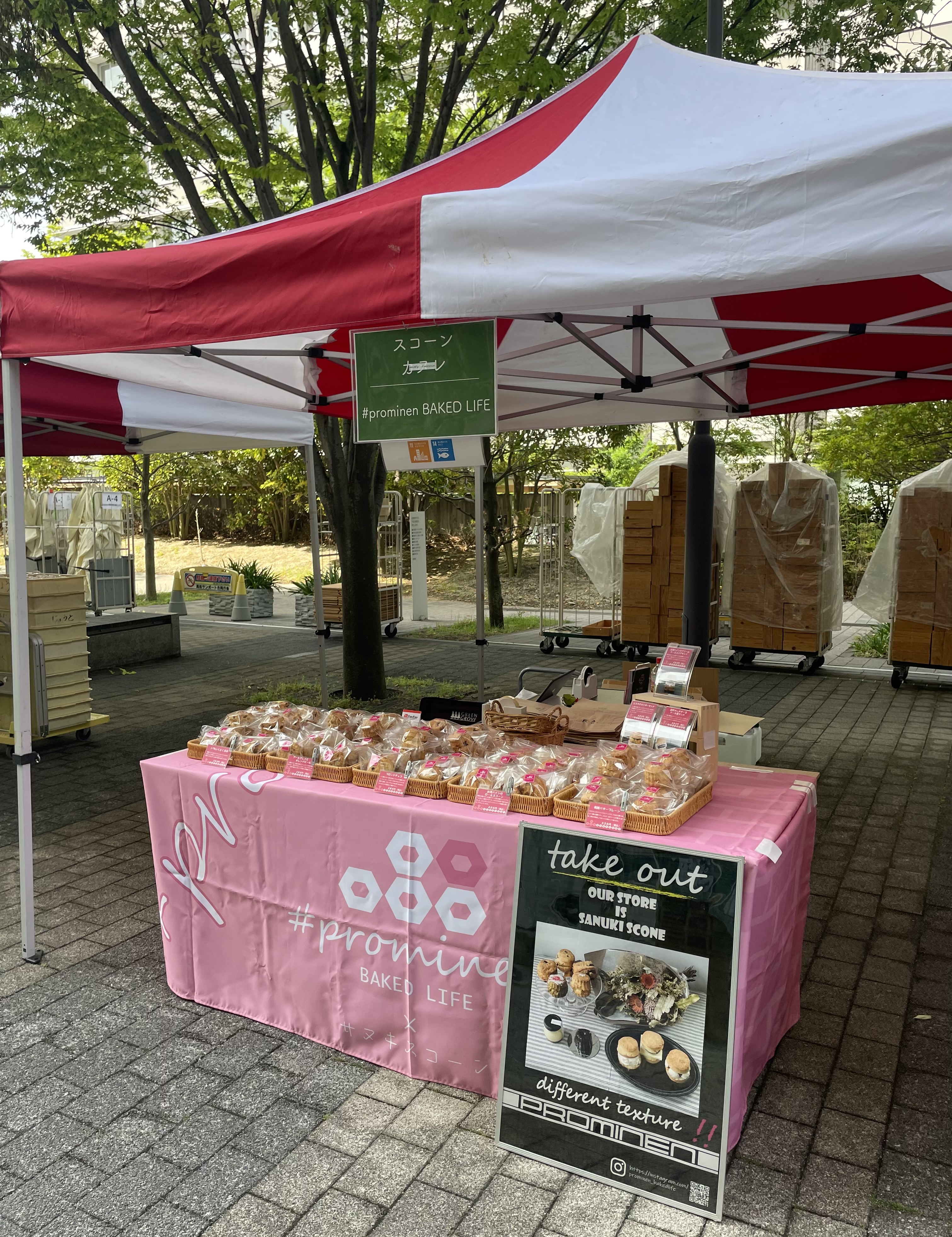 マルシェ出店のお手伝い。