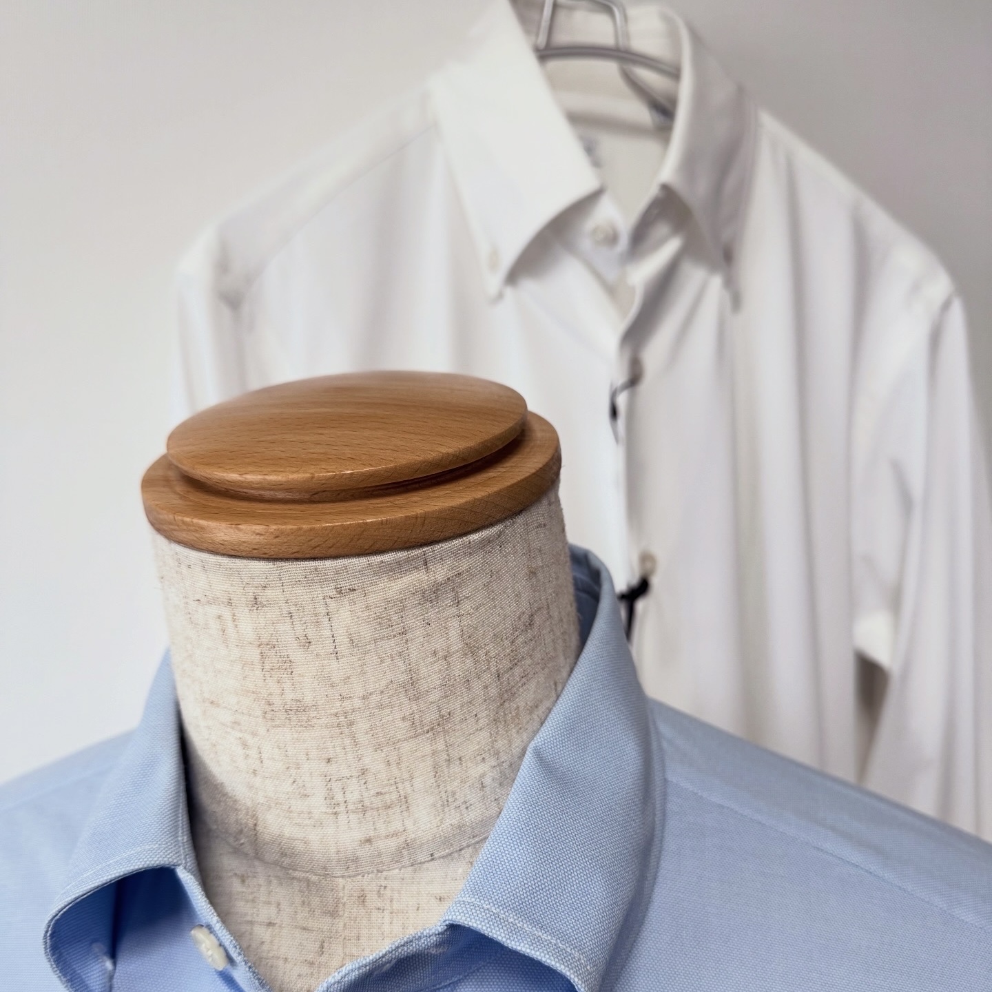 《オリアン》ストレッチ&イージーケアの長袖ボタンダウンシャツ