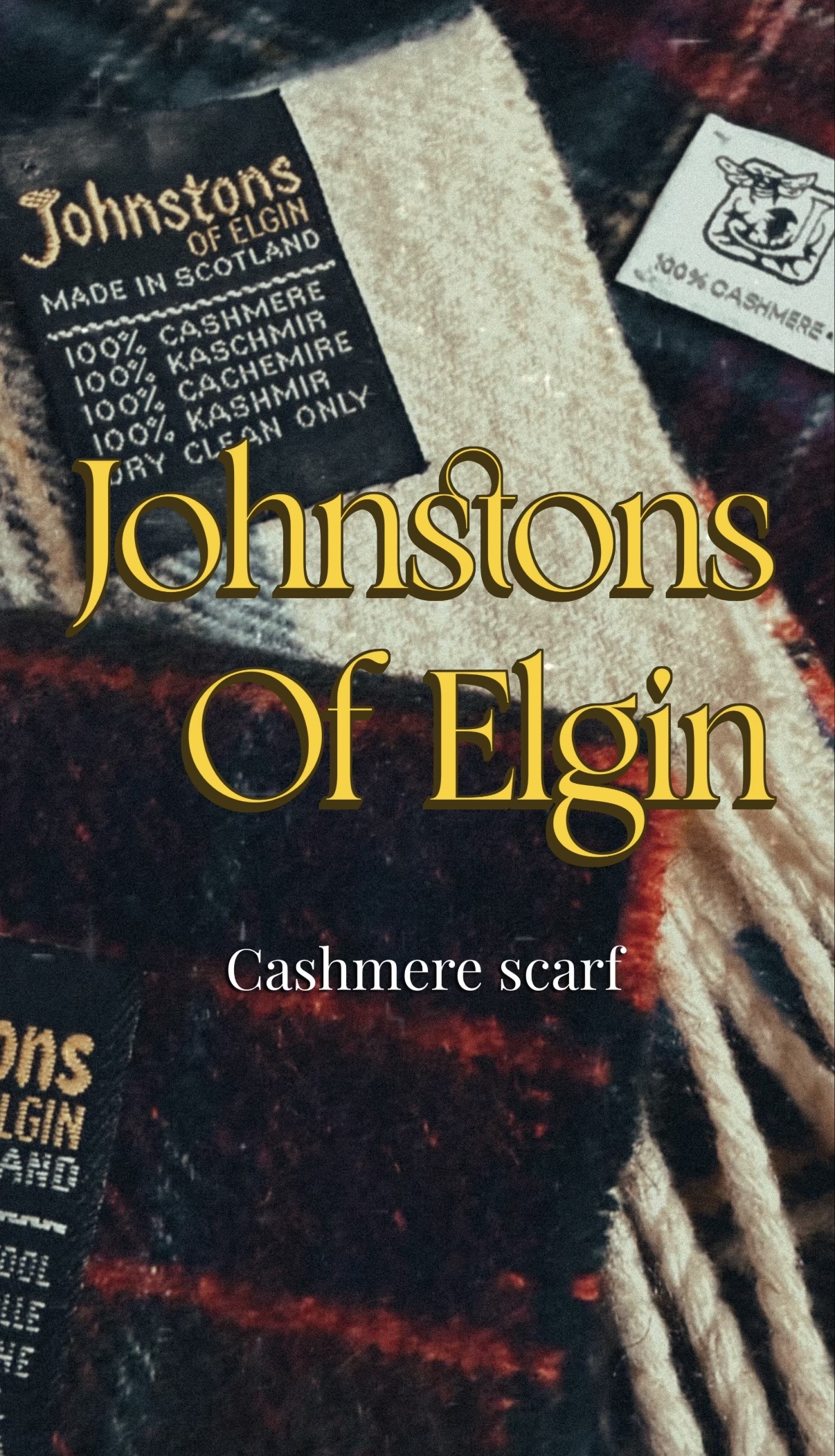 Johnstons Of Elgin カシミヤマフラー