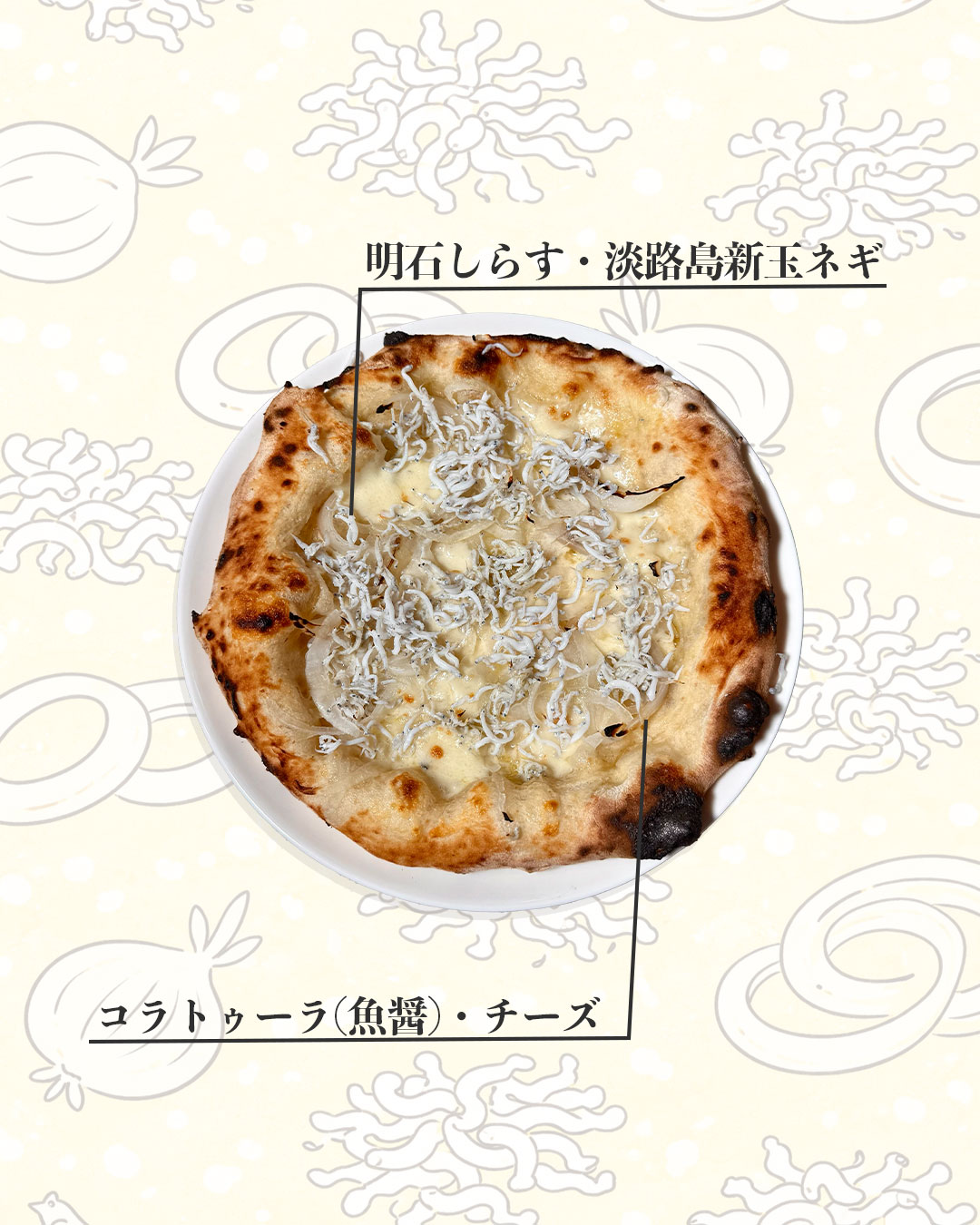【期間限定】明石しらすと淡路島新玉ピザ 販売スタート