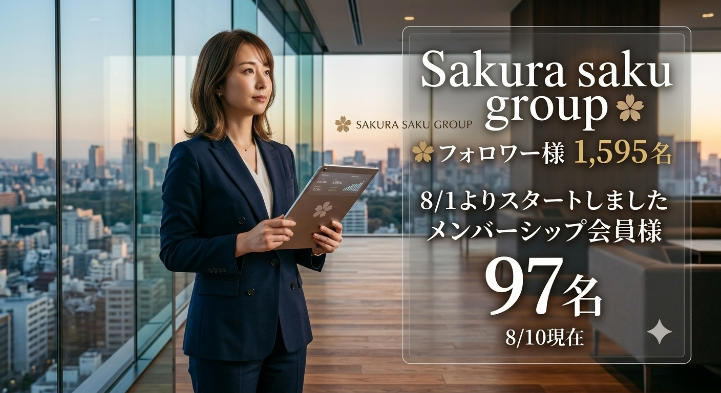 📝Sakura sakuメンバーシップ スタートしました