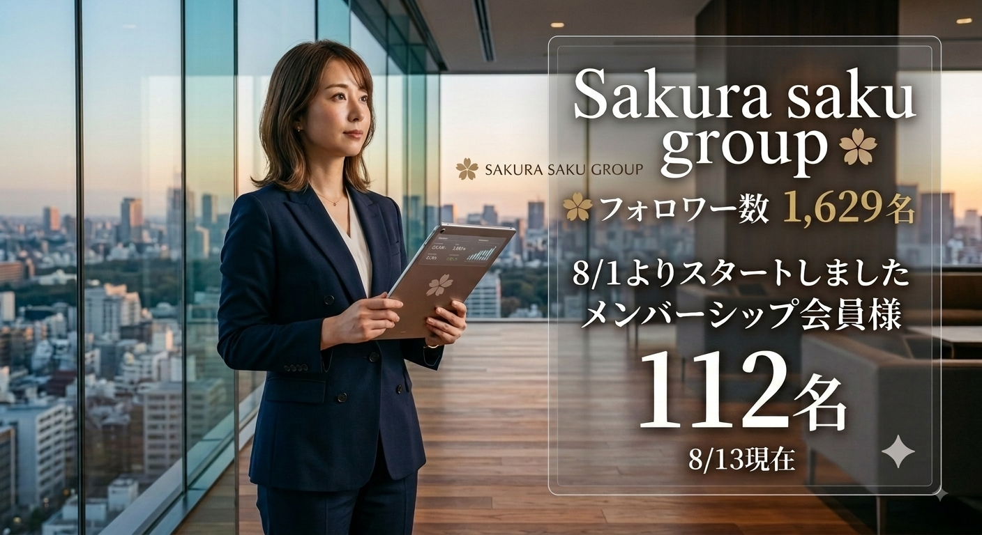 📝Sakura sakuメンバーシップ 抽選販売スタートしました