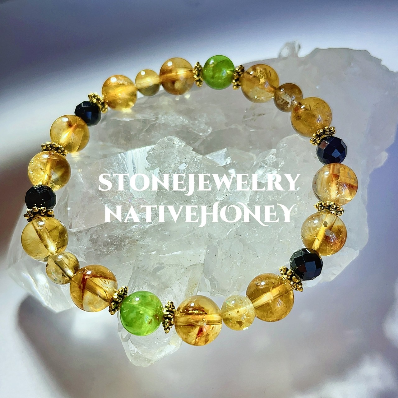 【新作ブレスレット】nativeHONEY【412】D’sdesignBracelet💛💚