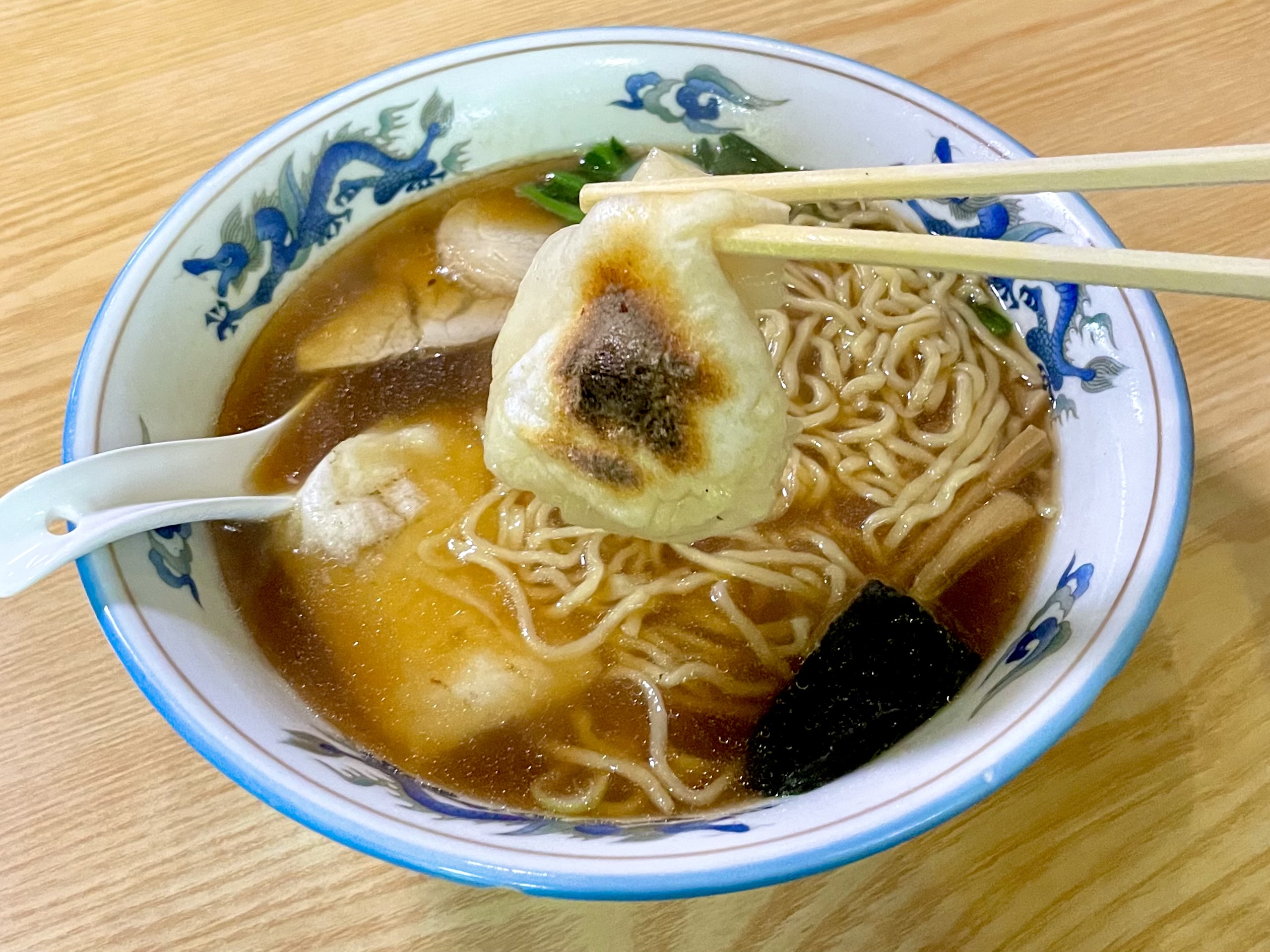 【浅草】甘味処発のもち入り中華630円！