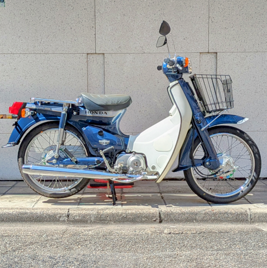 カブ90カスタム在庫車両紹介 距離6928km セル付き 規制前マフラー ライトONOFF