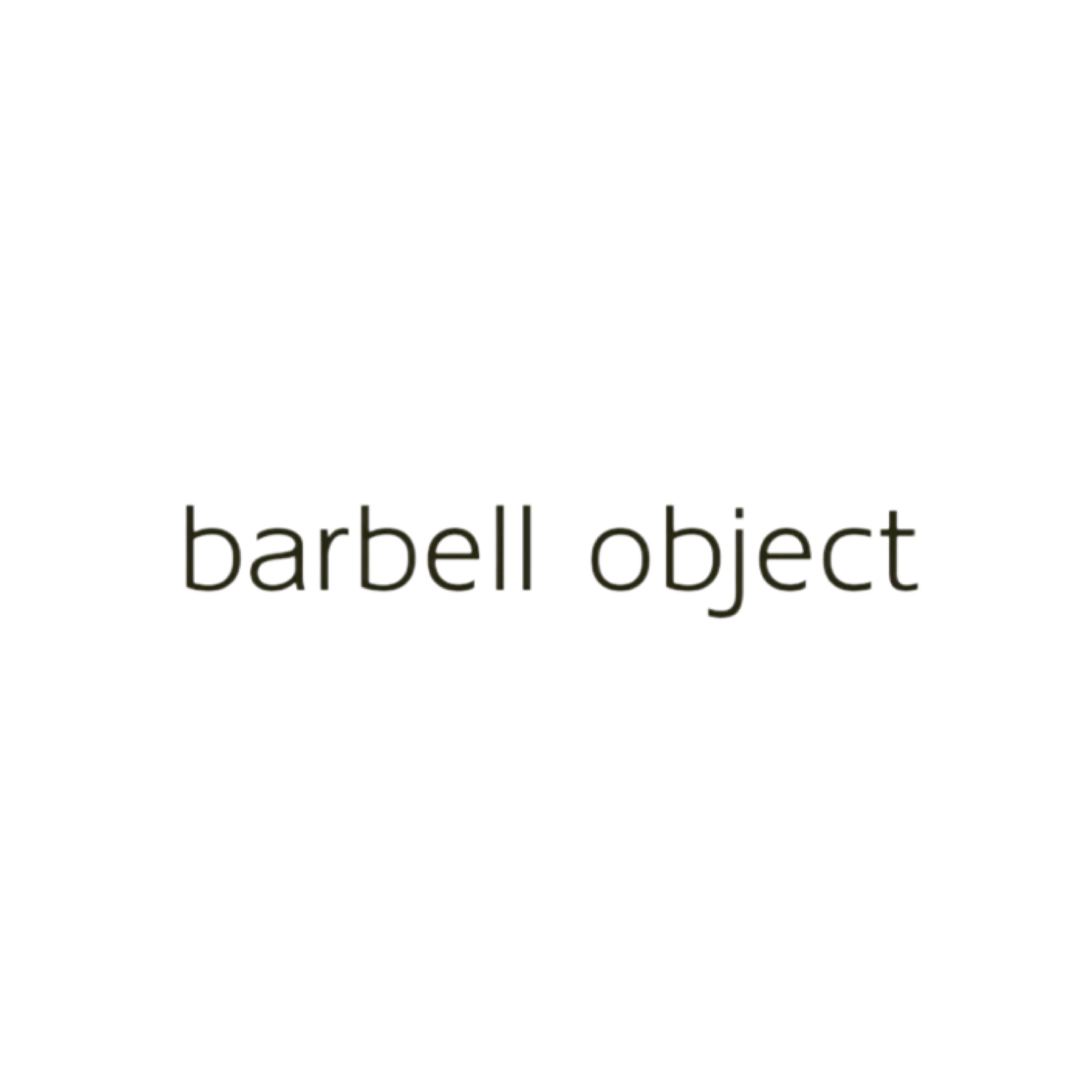 26AW NEW BRAND barbell object(バーベルオブジェクト)