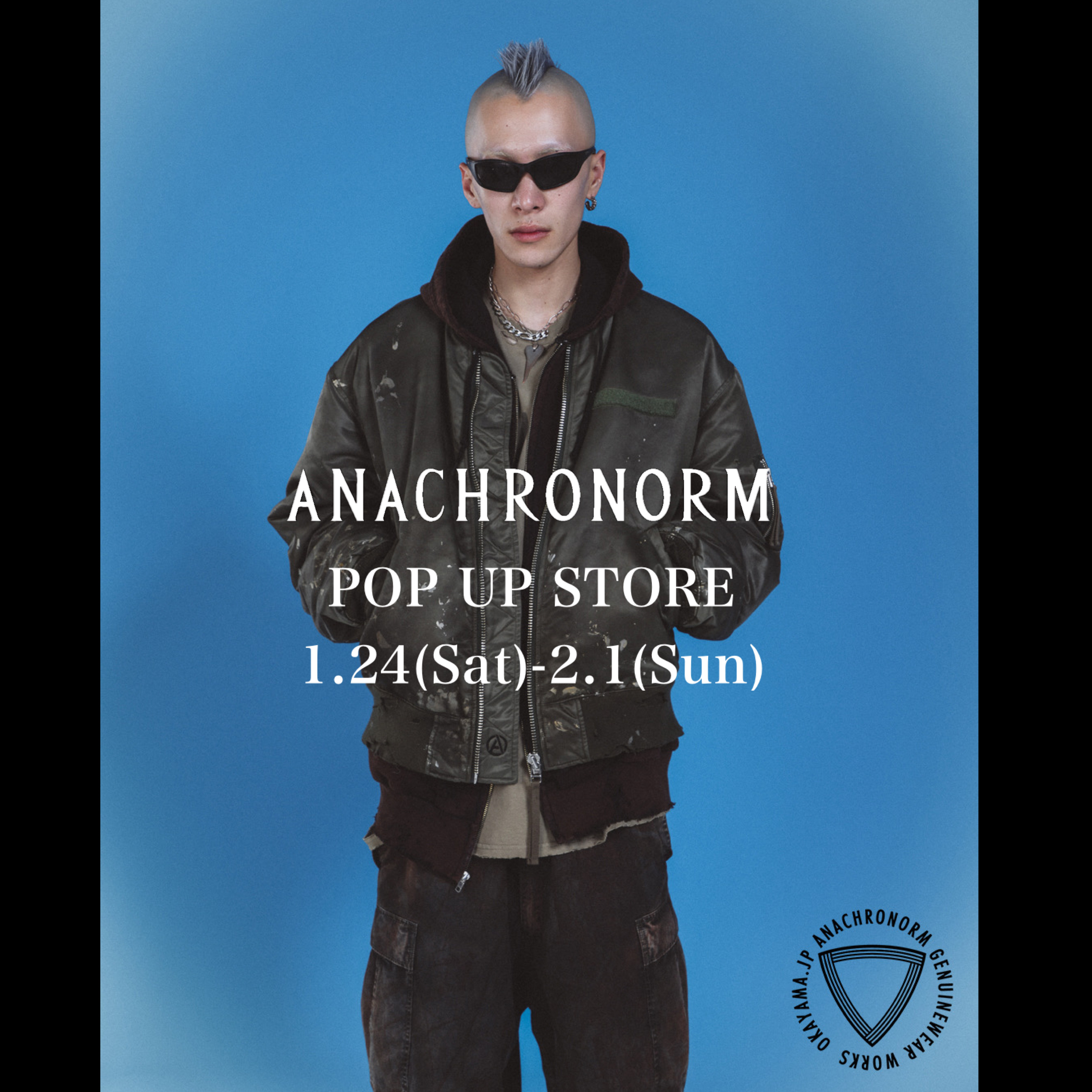 店頭・WEB同時開催【ANACHRONORM】POP UP STORE 開催のお知らせ