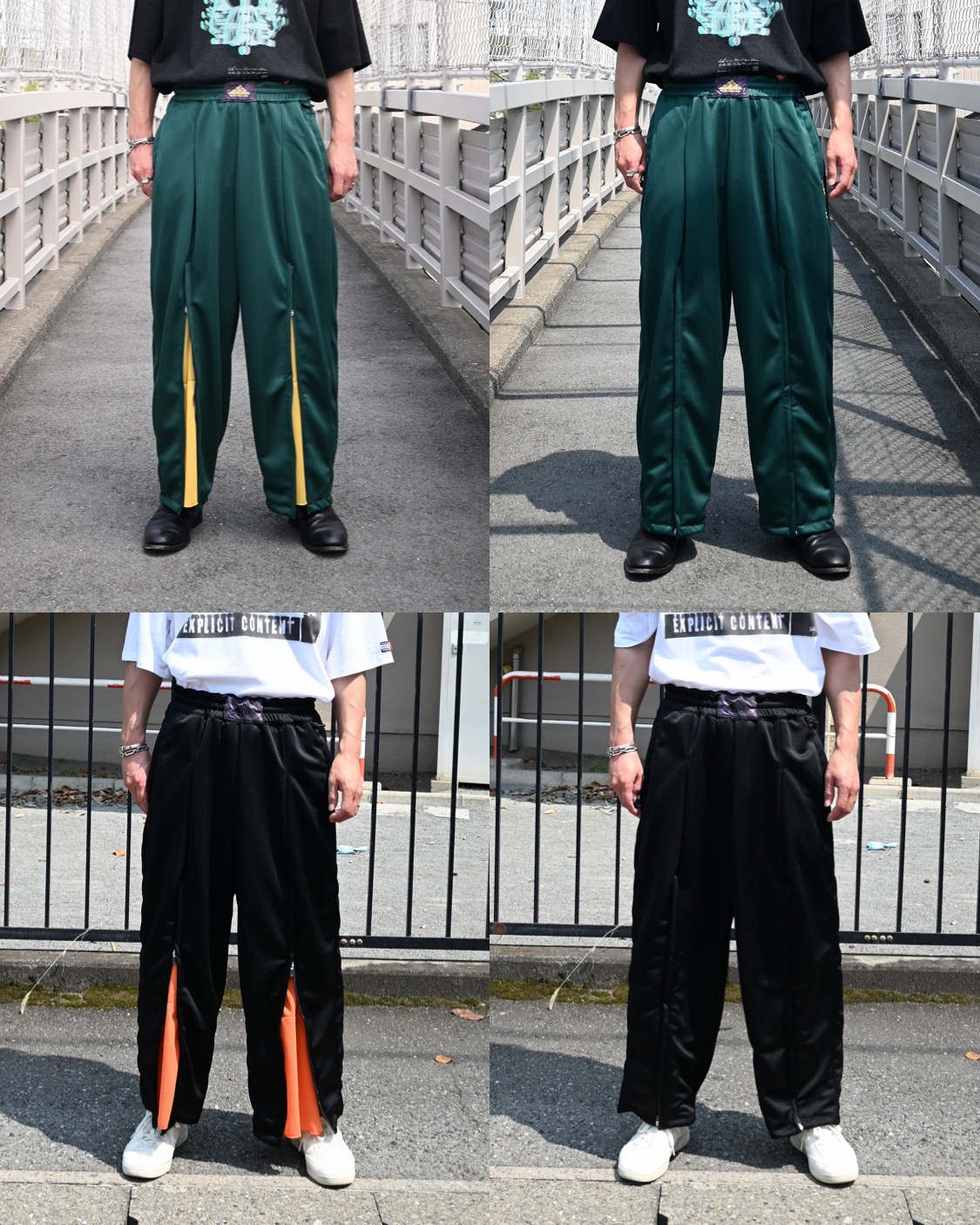 LEH(レー)25AW新作　3個の六芒星をオリジナル刺繍で施した人気のトラックパンツ