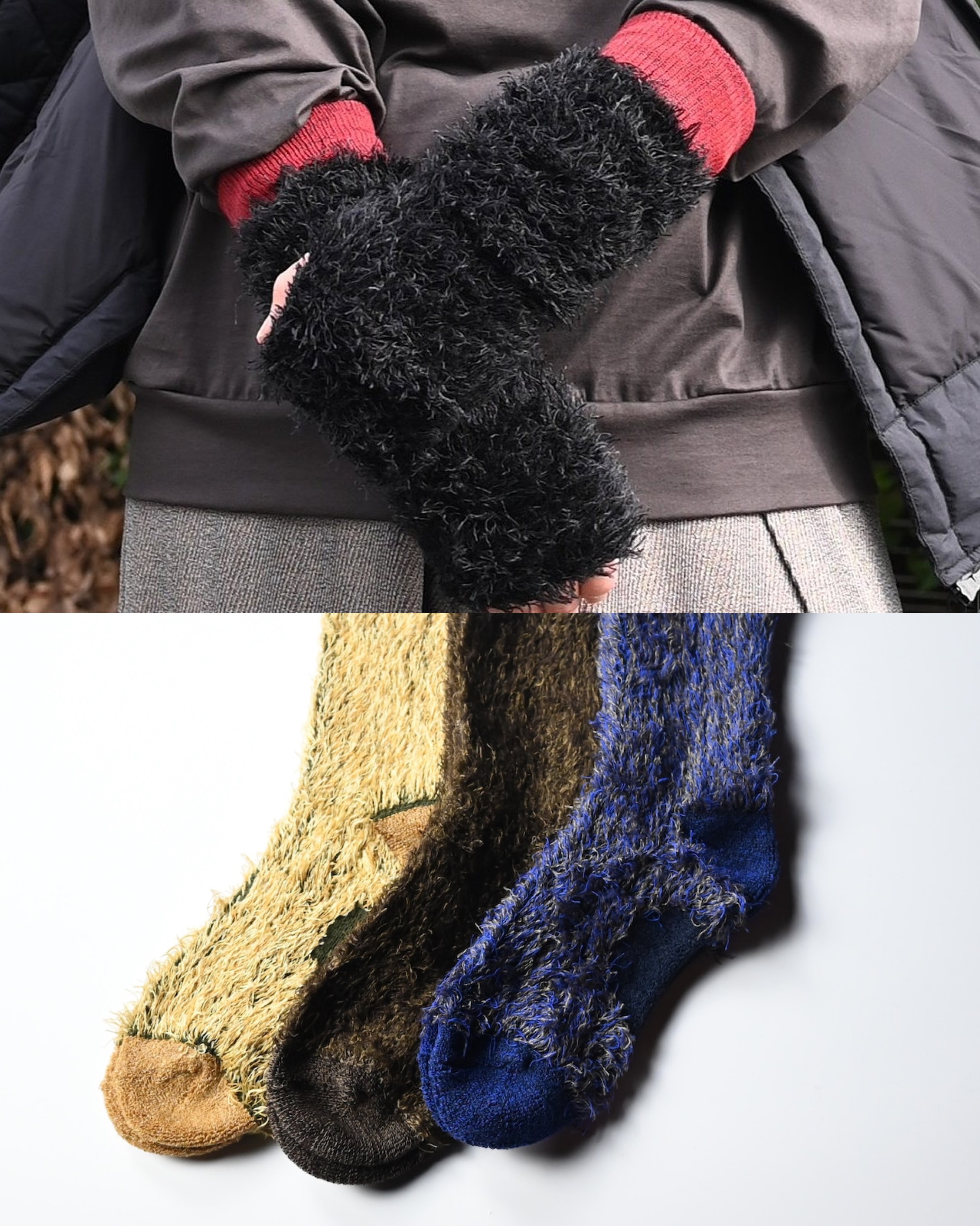 Leh(レー)着用、履くだけでお洒落に。モンスターシリーズ入荷(アームウォーマー、ソックス）