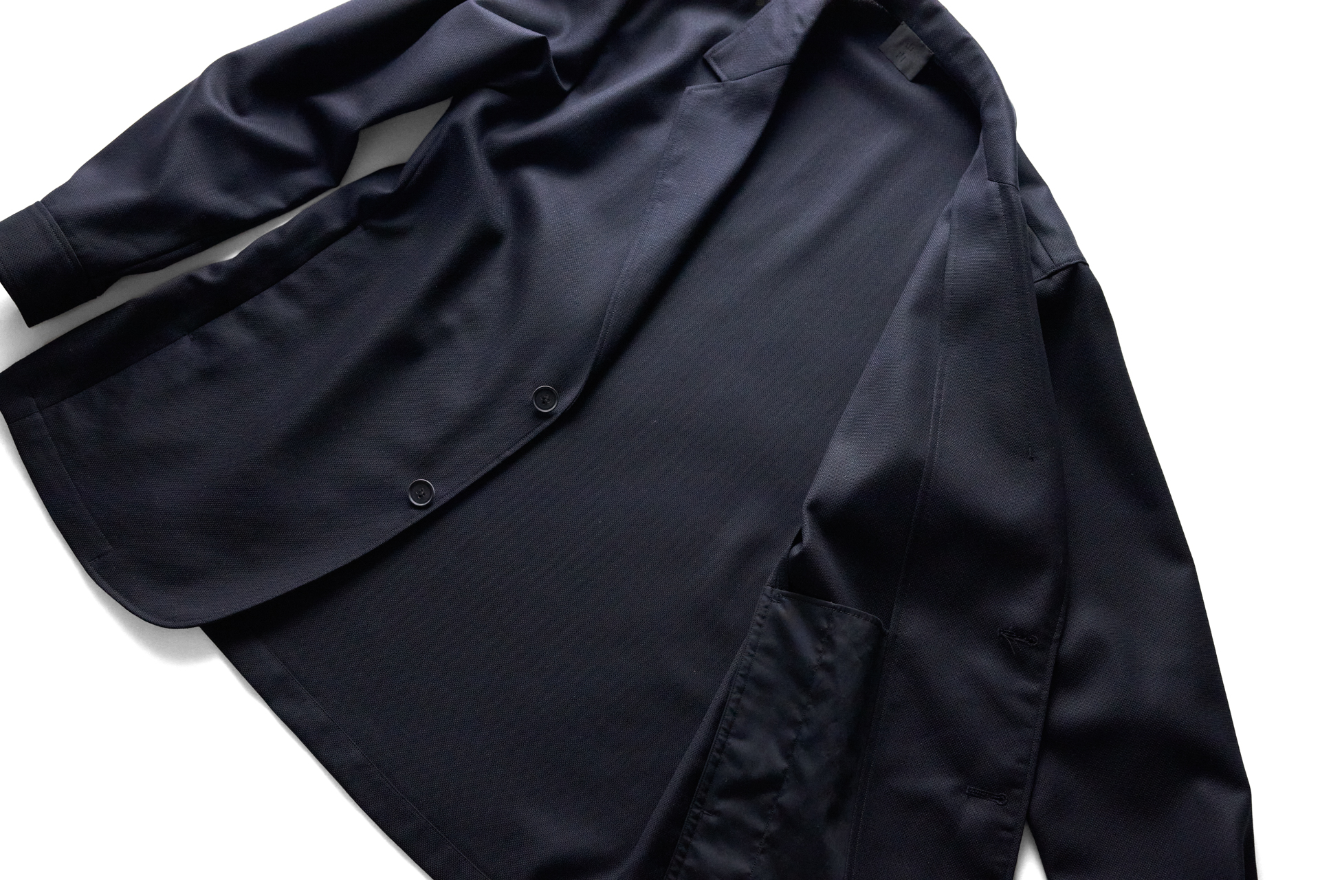 山内(ヤマウチ) / ウールメッシュクロスジャケット　洗い加工　入荷