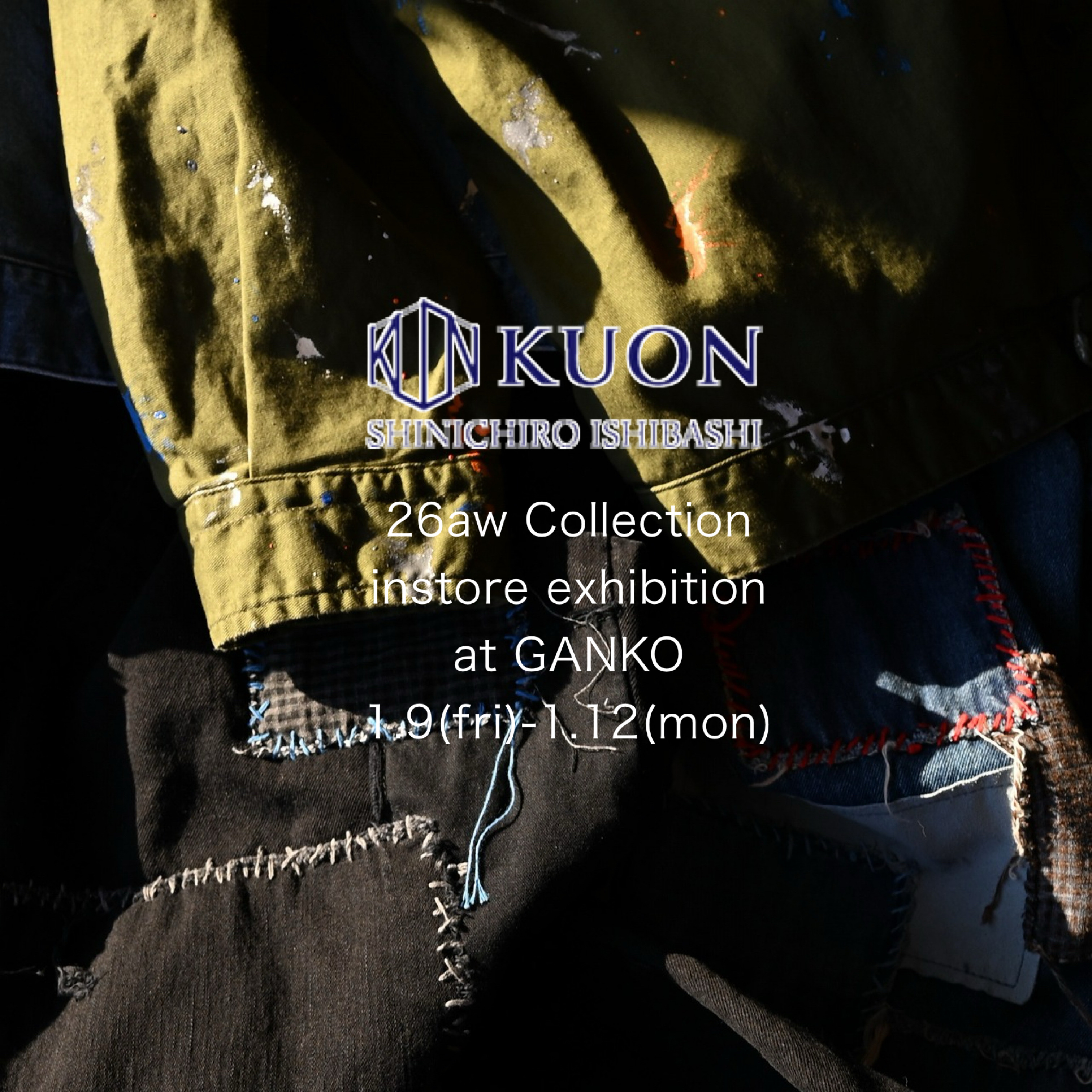 KUON(クオン) 26年秋冬コレクション店頭受注会開催のお知らせ