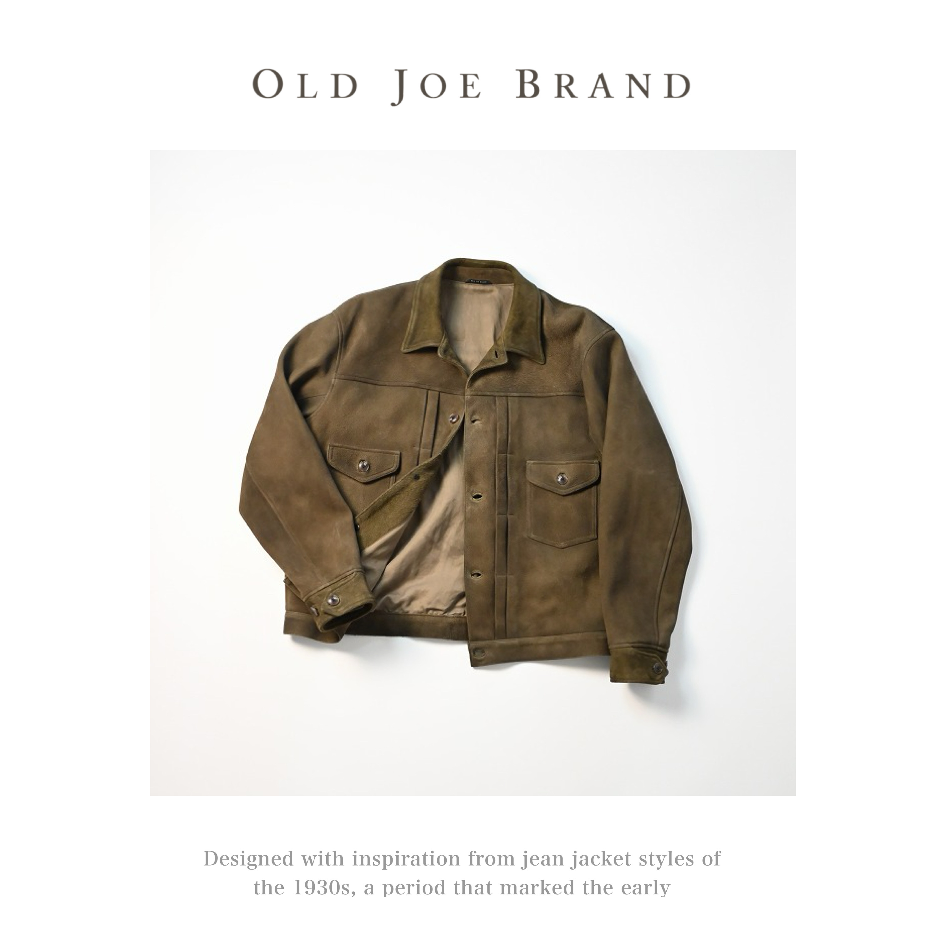 OLD JOE(オールドジョー）が作る究極の鹿革スエードレザージャケット