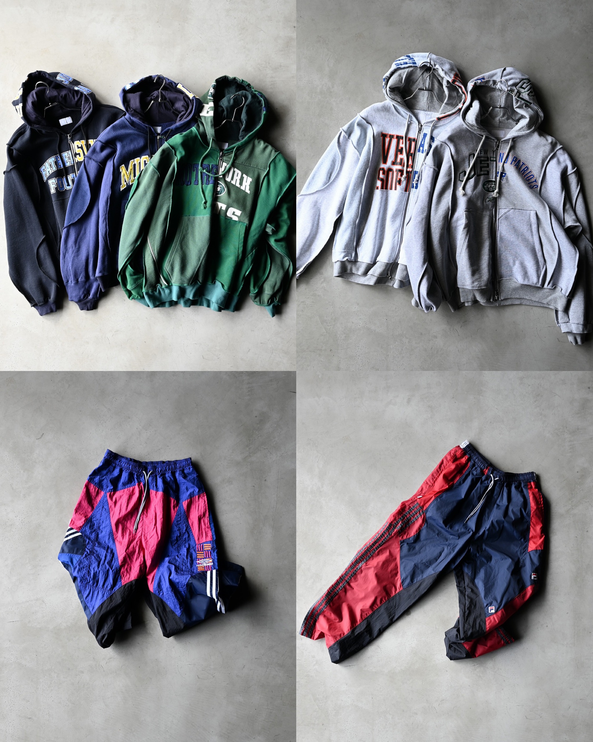 CHANGES(チェンジーズ)25AW　玄人感の出るスイッチングフーディ、ナイロンパンツ入荷