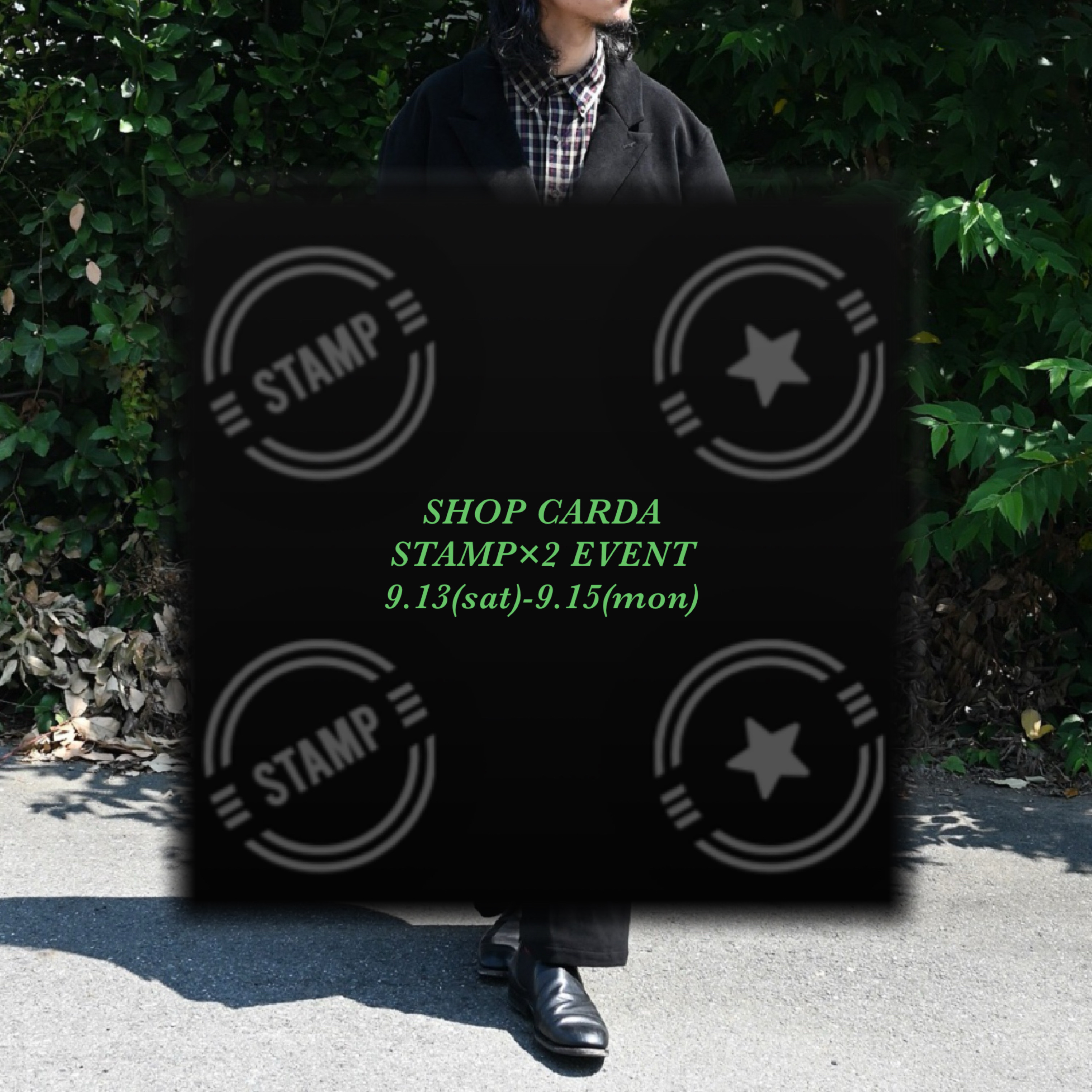 【店頭限定】25AW立ち上げ　ショップカードスタンプ✖2倍EVENT開催のお知らせ
