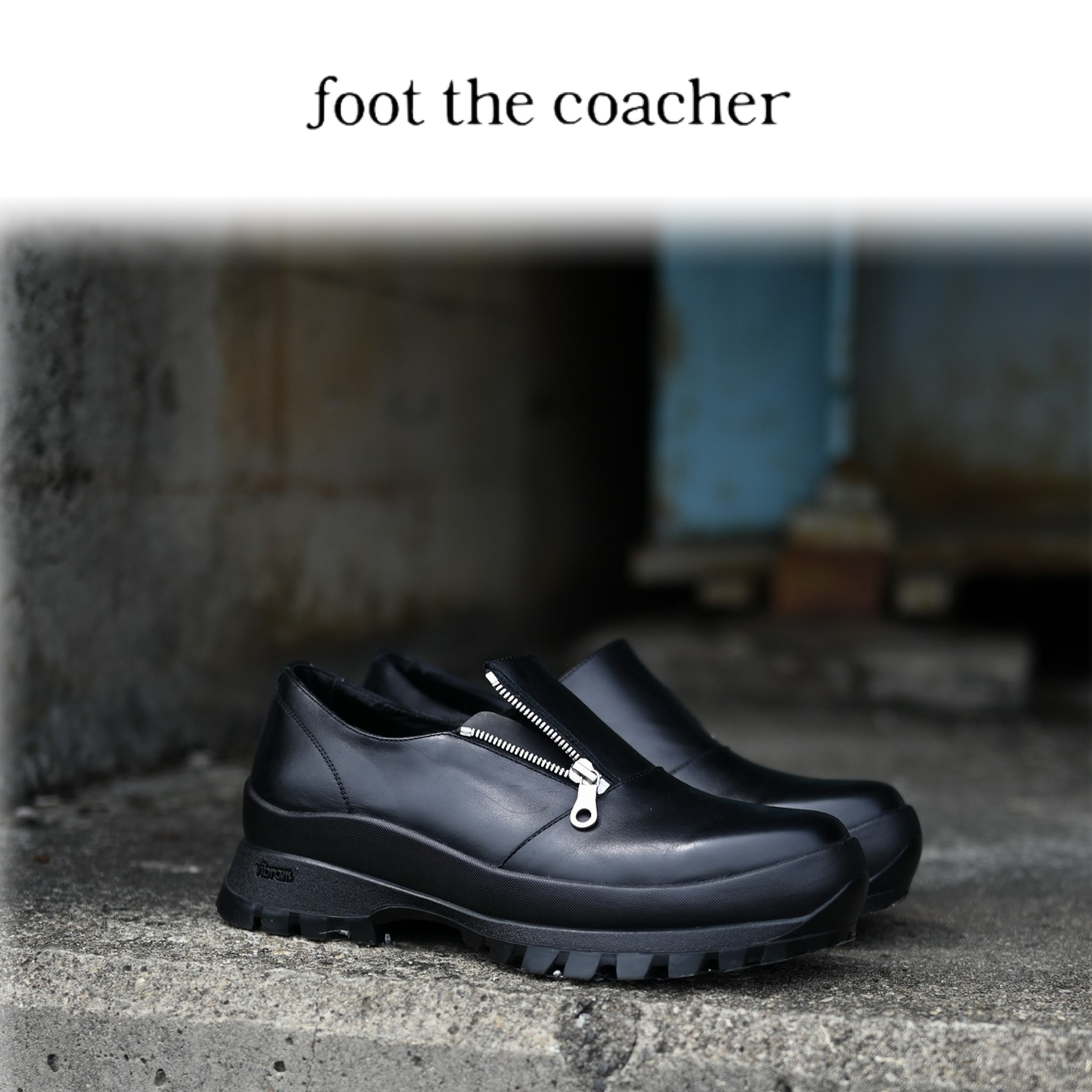 足元のストレスをなくしてくれる一足。foot the coacher「SIDE-ZIP SHOES」