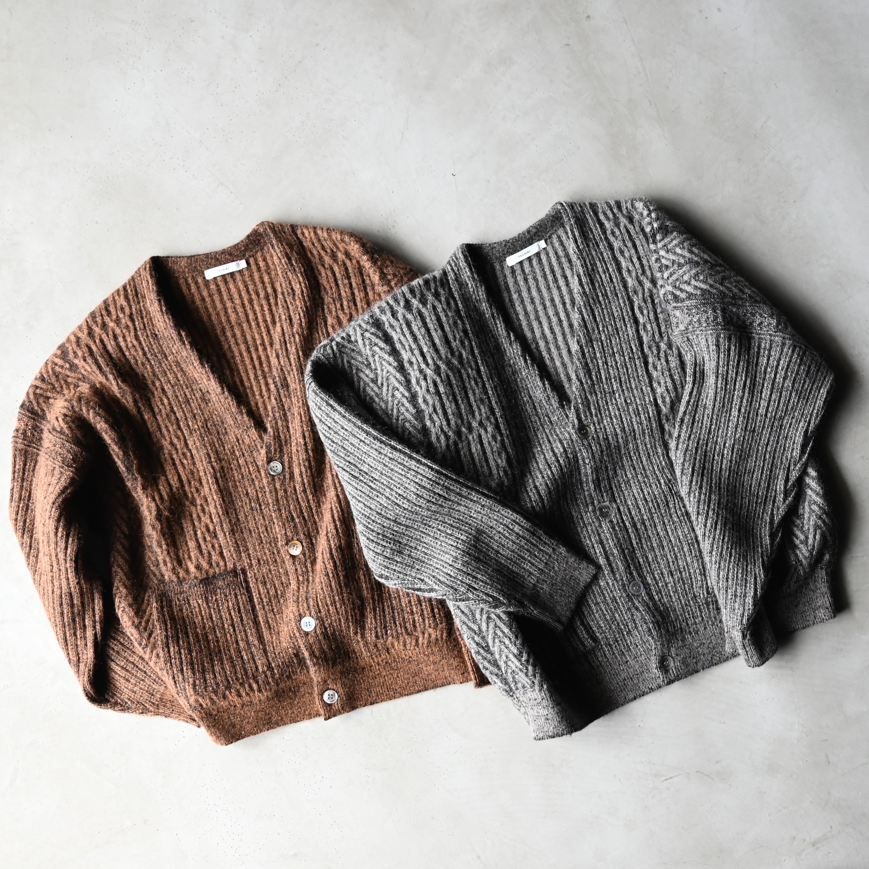 YASHIKI (ヤシキ)新作、Sekkei mohair Cardigan
