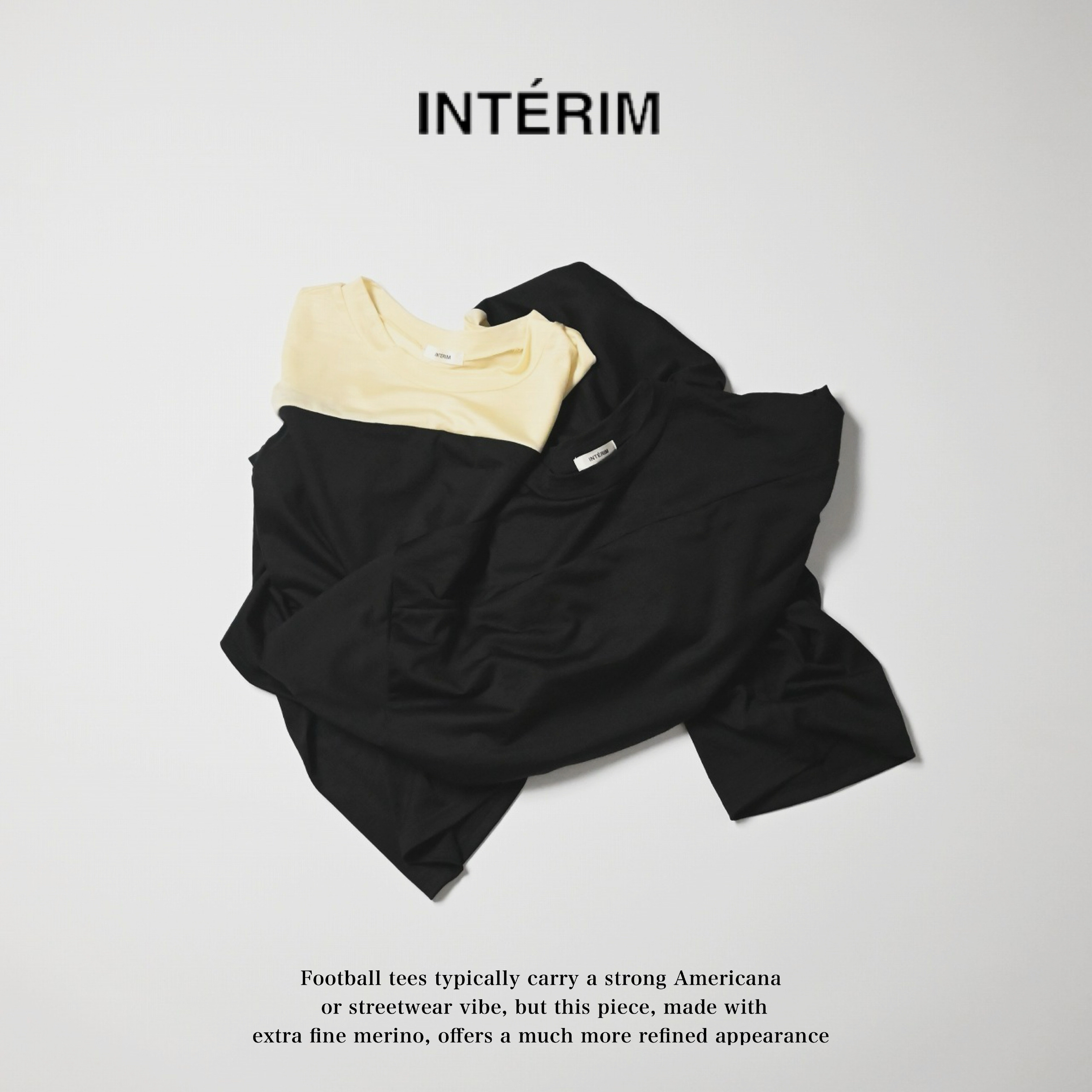 INTERIM (インテリム）より完成度の高いウールフットボールTEE