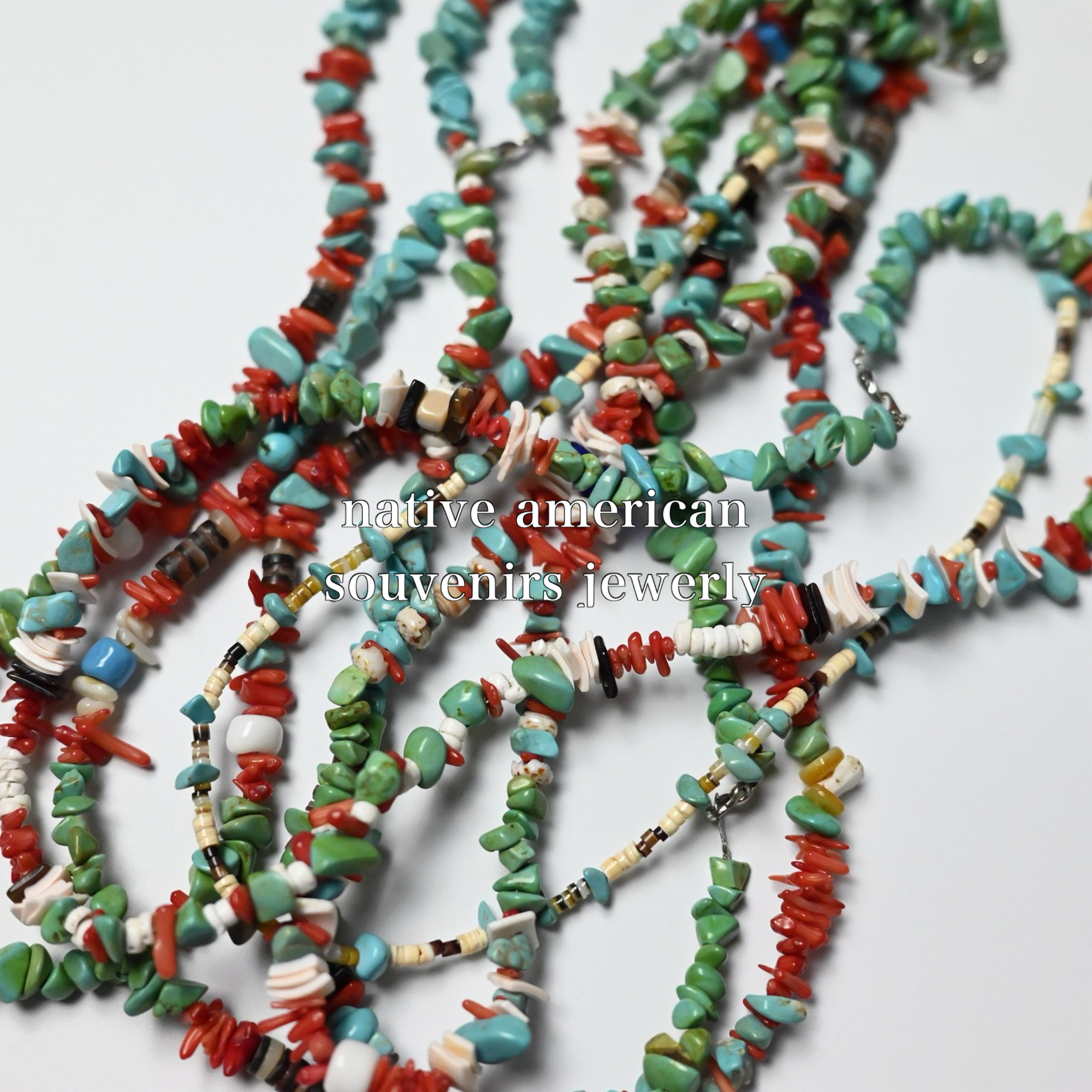 NAVAJO BEADS NECKLACE  ネイティブアメリカンによる、一点物のビーズネックレス
