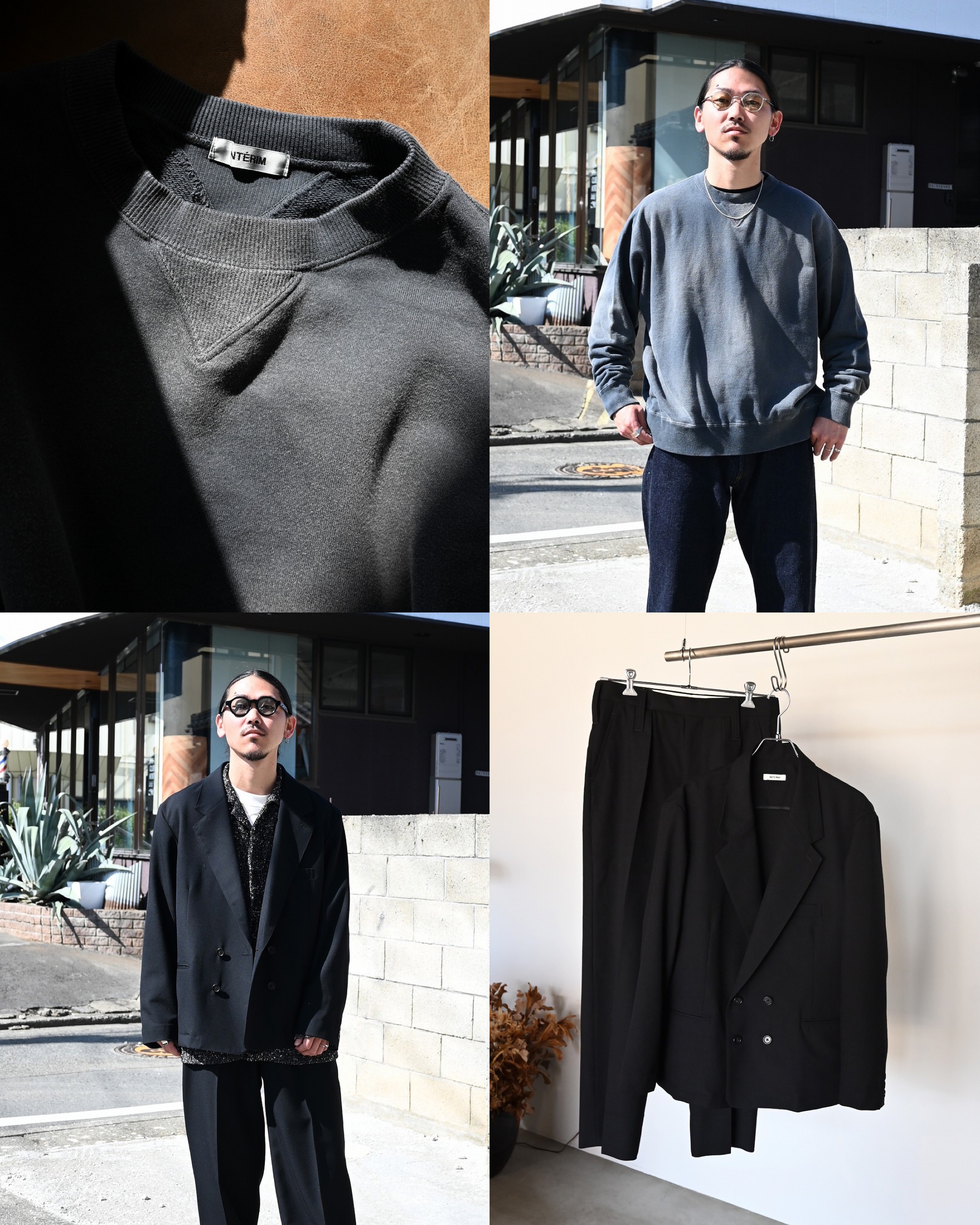 INTERIM(インテリム)入荷ラッシュ、VVINTAGE加工スウェット、洒落たダブルジャケット入荷