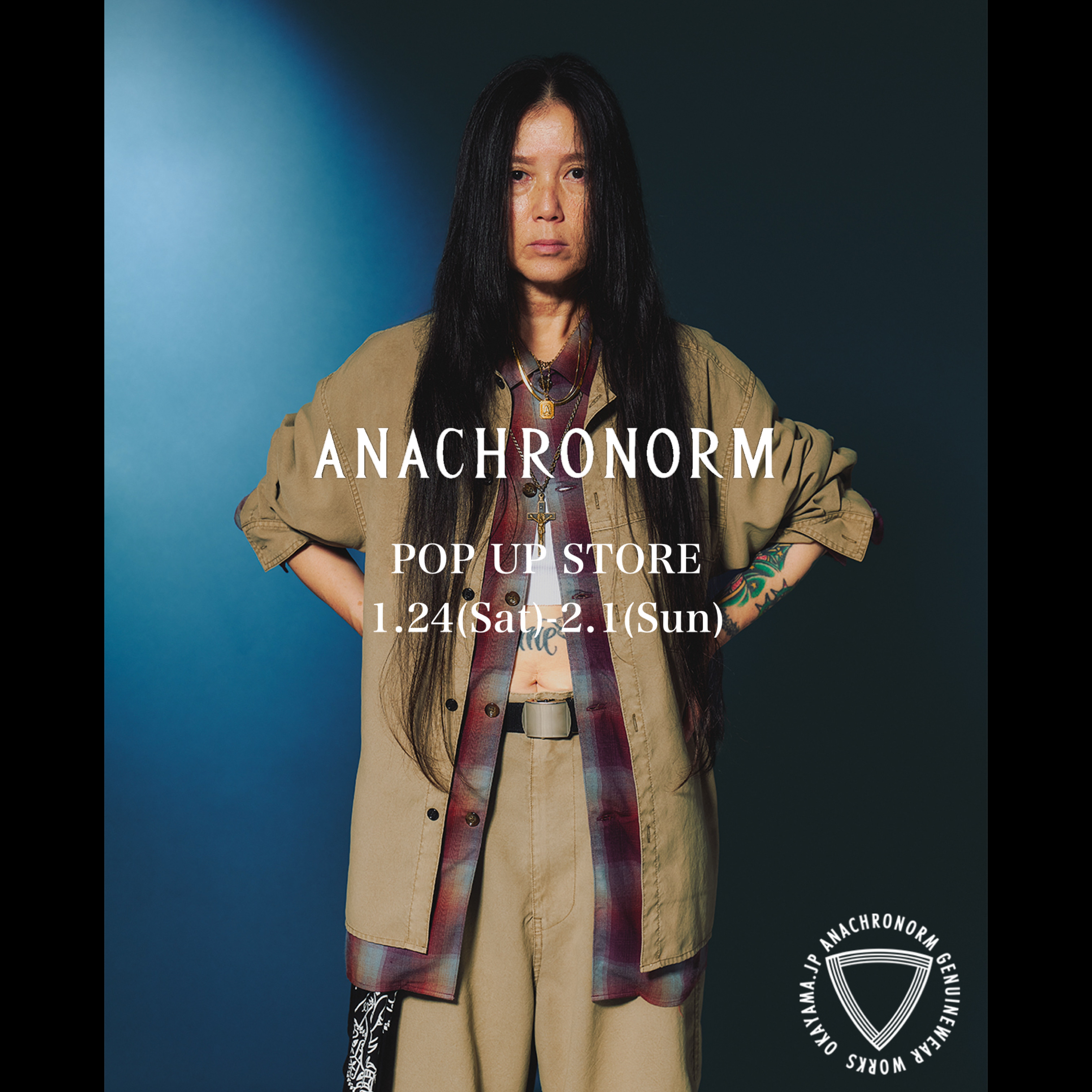 【ANACHRONORM】POP UP STORE ラインナップWEB掲載済み、ラインナップ紹介