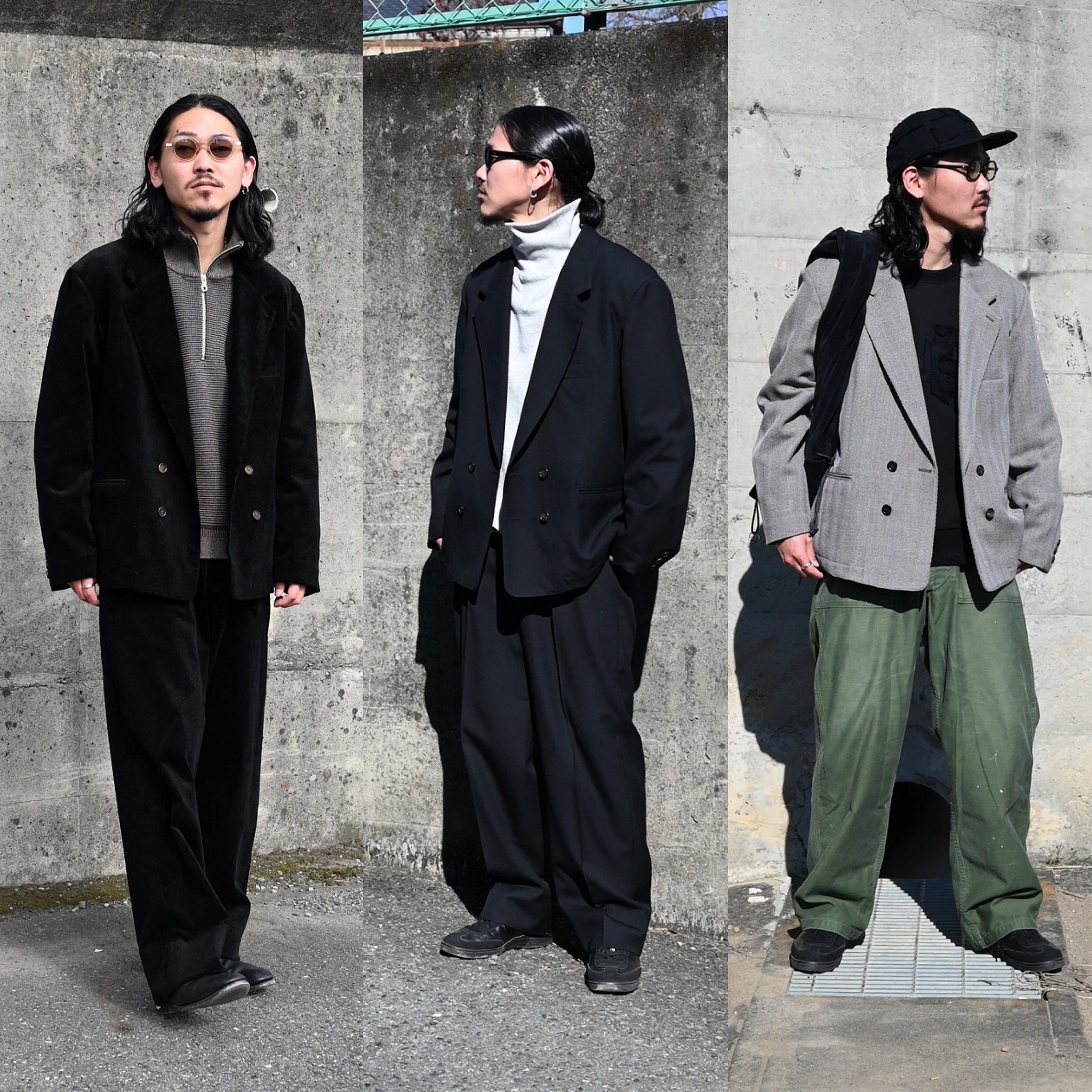 INTERIM(インテリム)ダブルジャケットセットアップの着こなし方