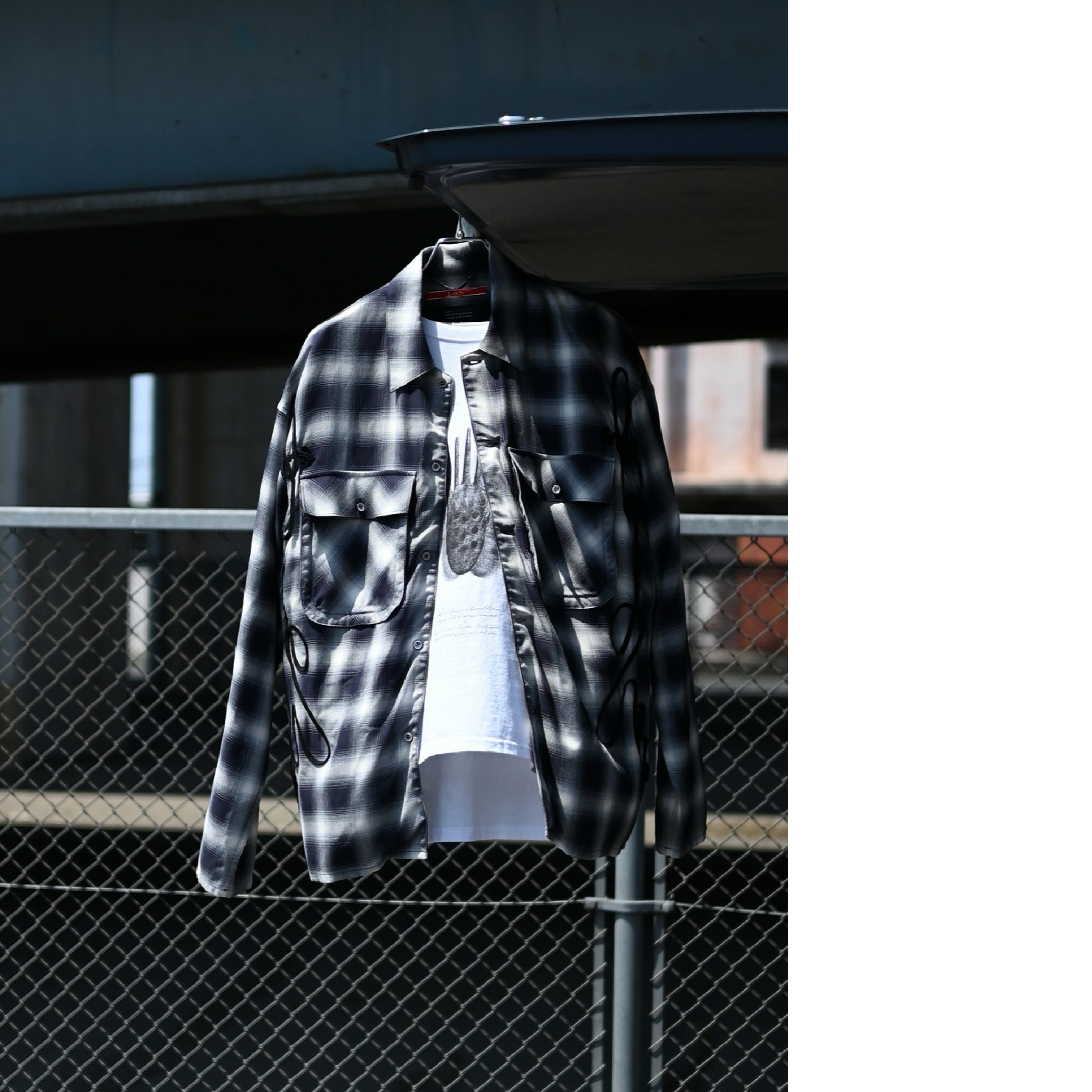 Leh(レー）Embroidery Check Shirtsコーディネート紹介