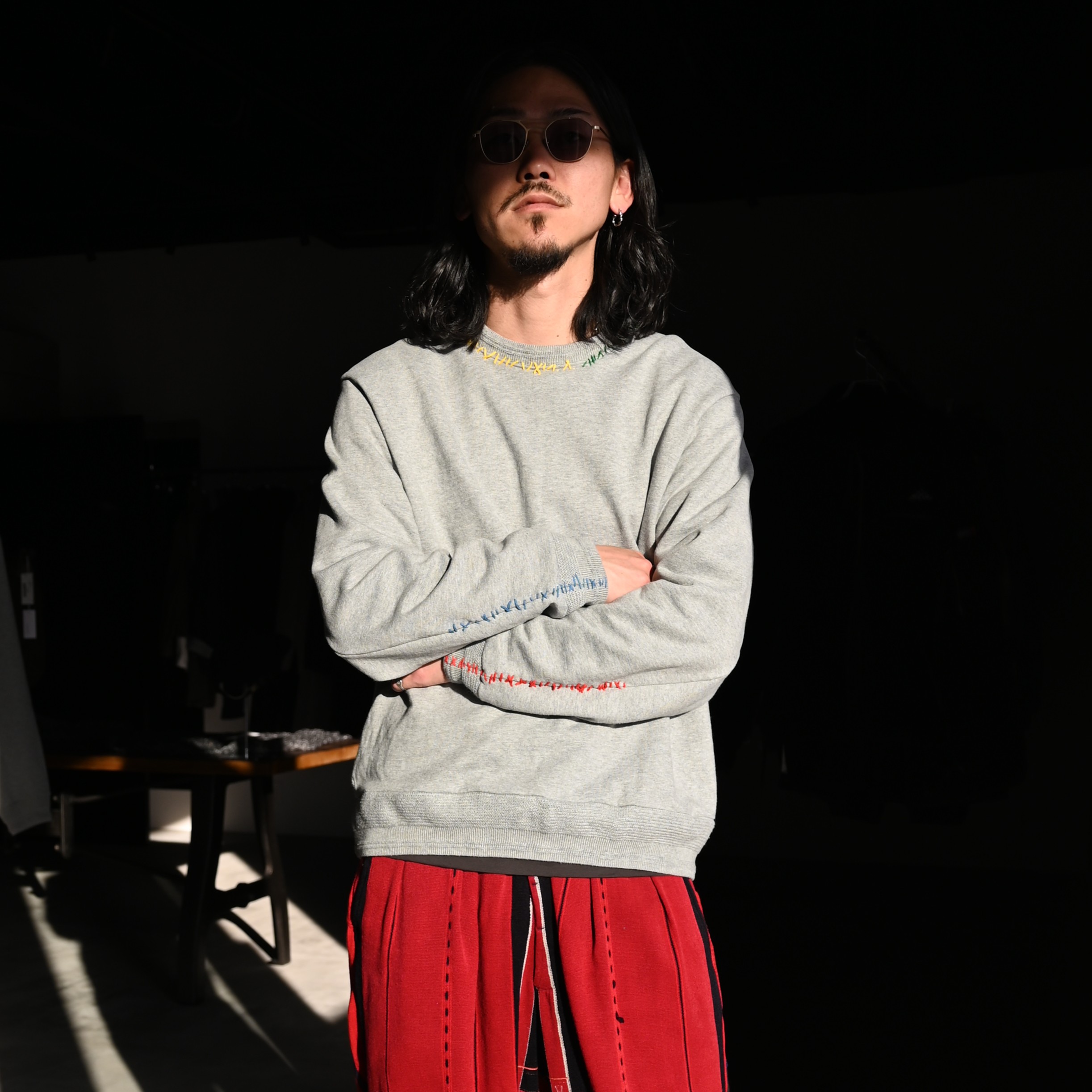 KUON(クオン)GANKO別注 Sashiko Sweatshirt 残り僅か！