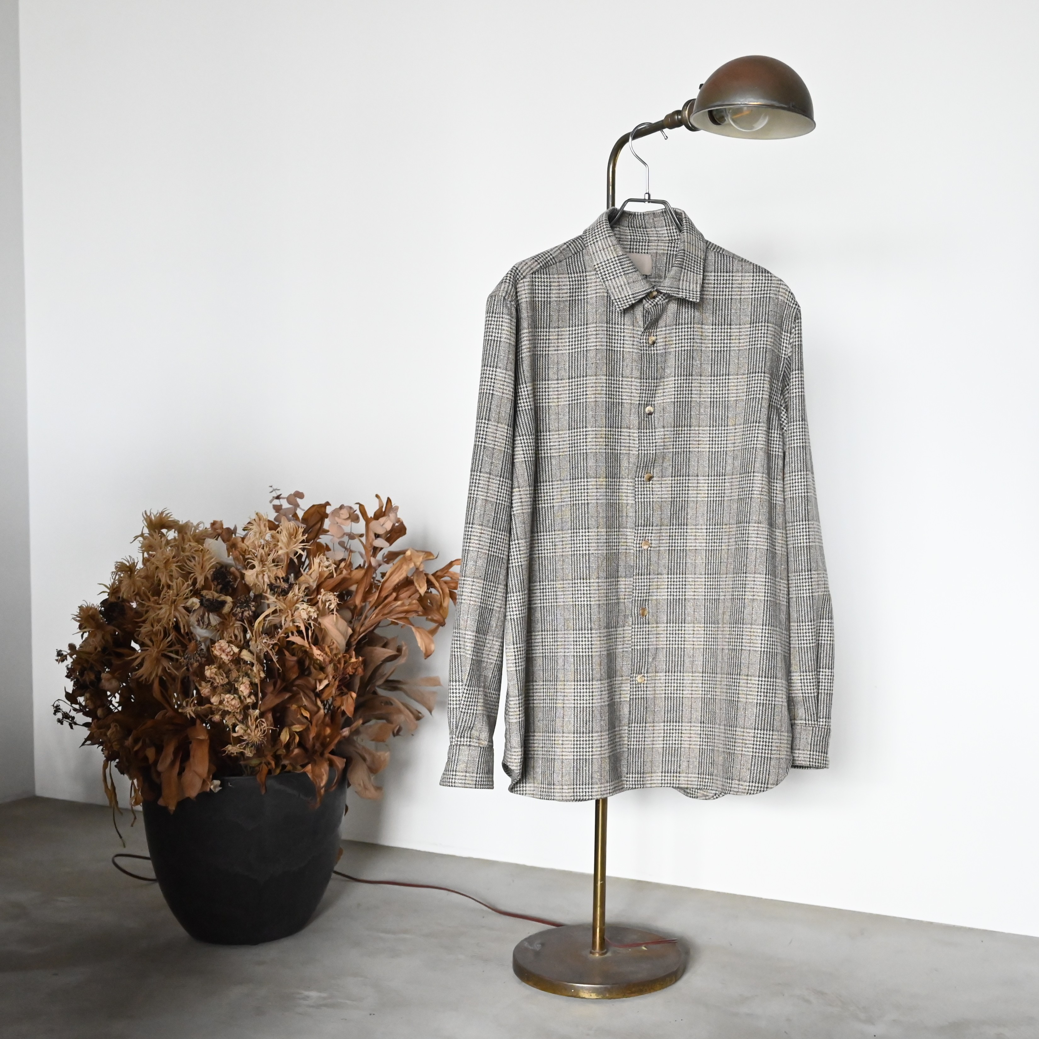 知る人ぞ知るブランド山内(ヤマウチ)ネップシルクウール・オープンカラーシャツ入荷