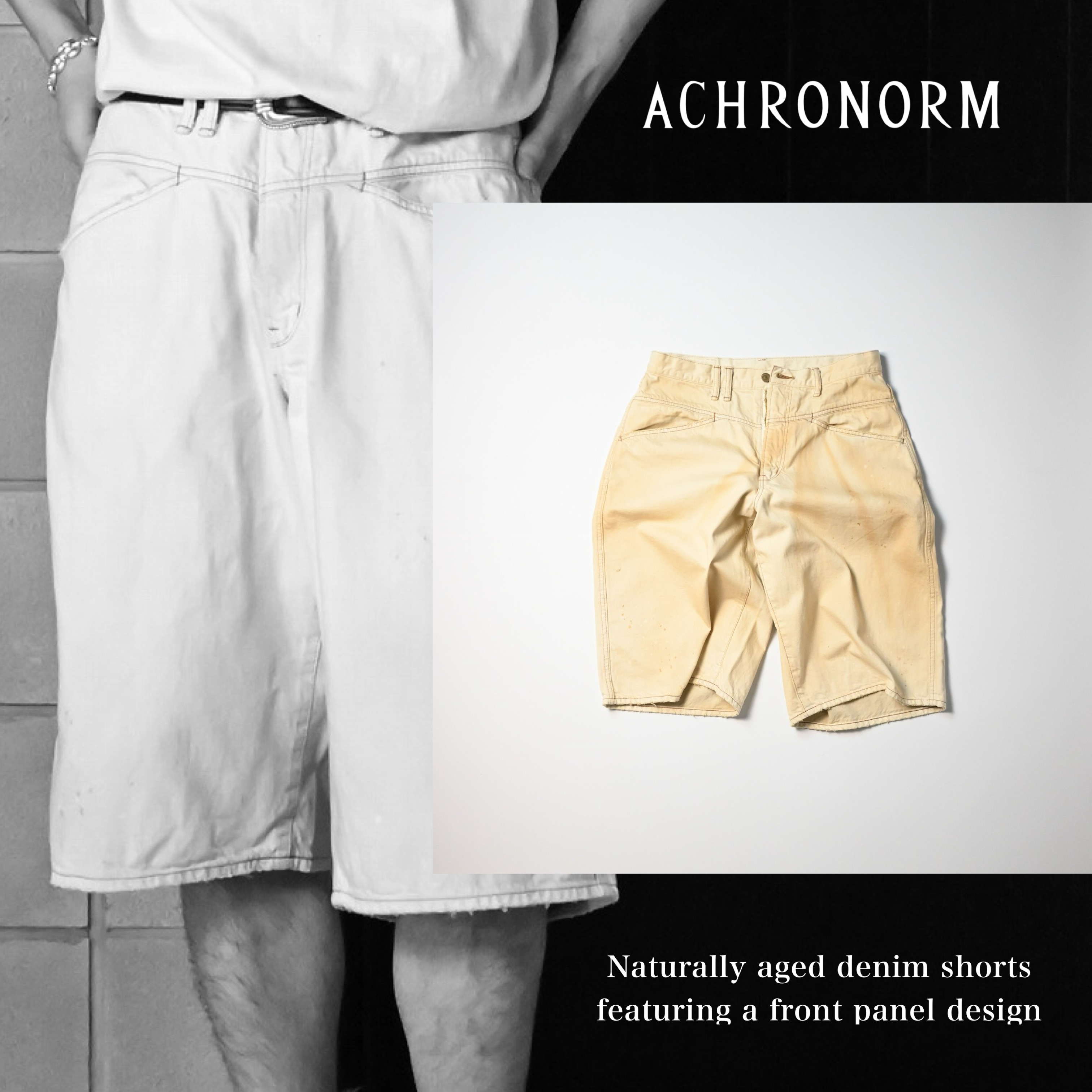 ANACHRONORM(アナクロノーム)より、存在感抜群のデニムショーツが入荷