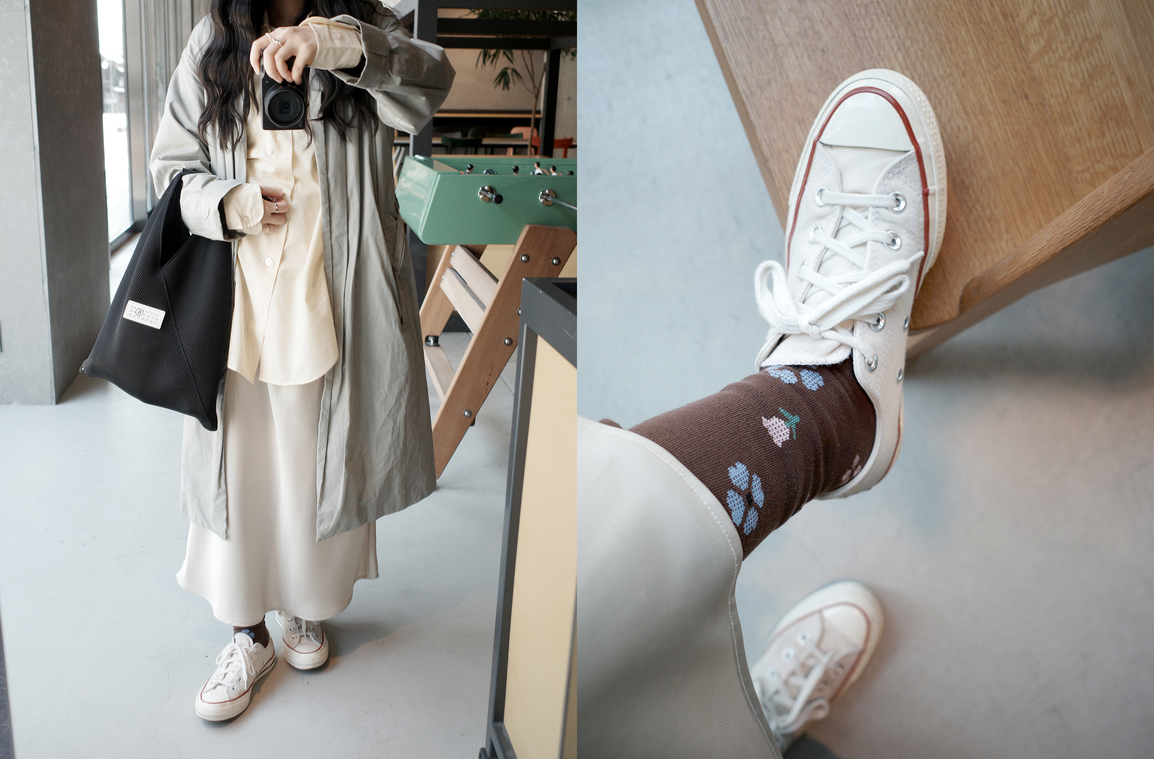 styling｜Jardin de fleurs socks_brown