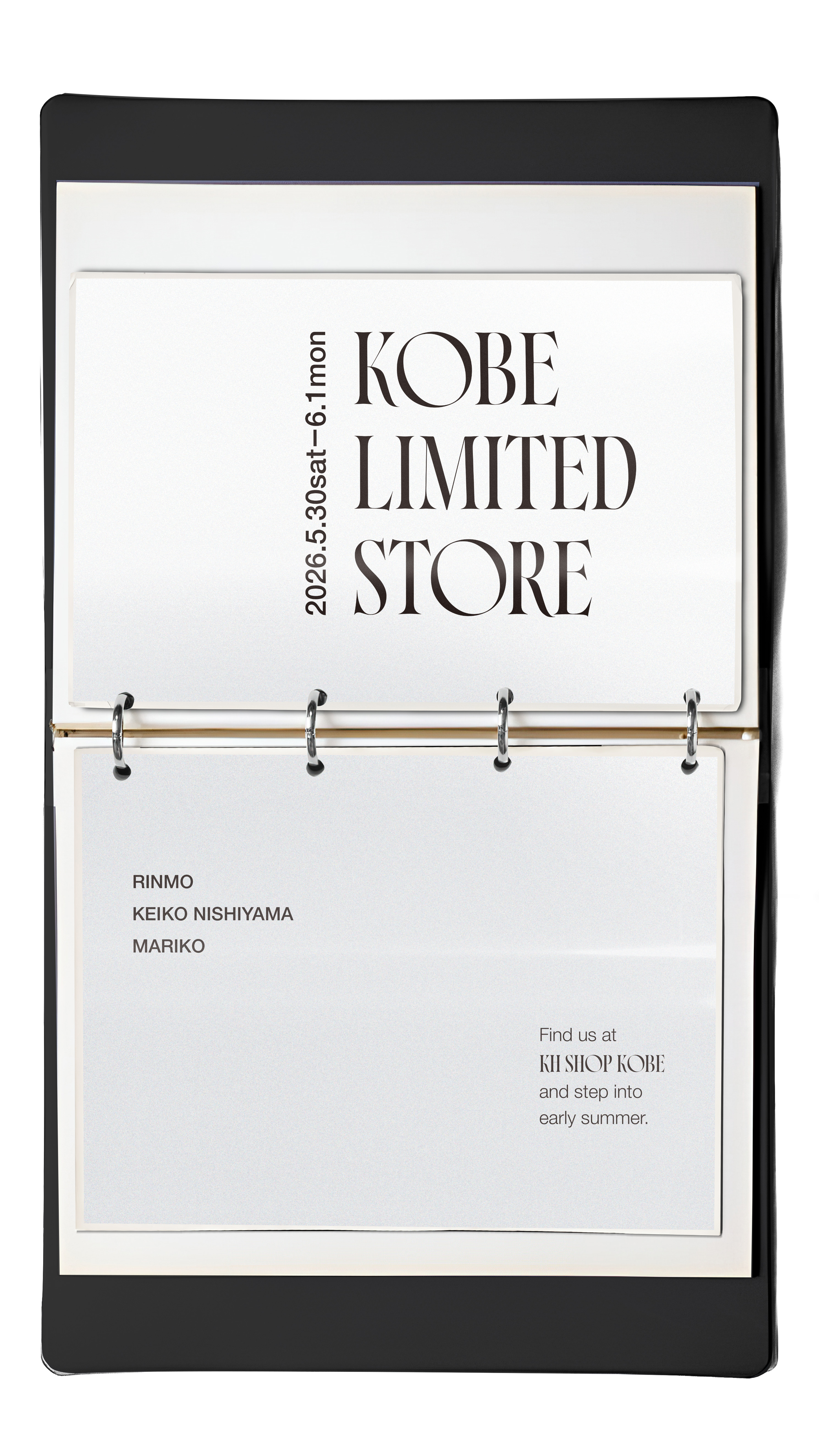 神戸 POPUP STORE開催　5/30(土)〜6/1(月)
