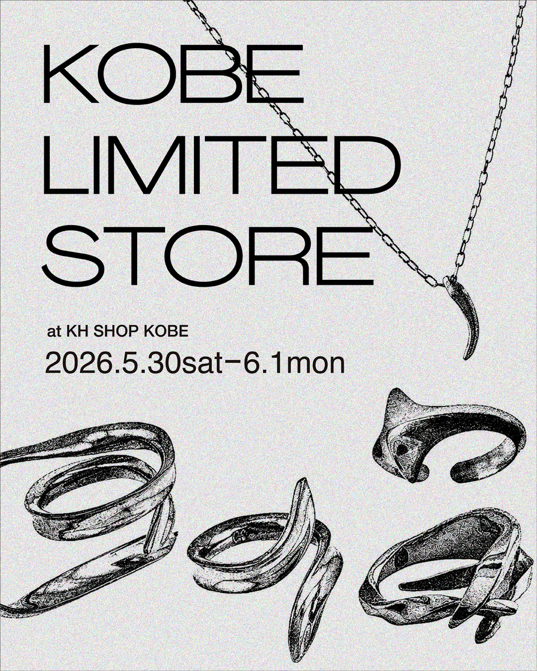 神戸 POPUP STORE　5/30(土)〜6/1(月)