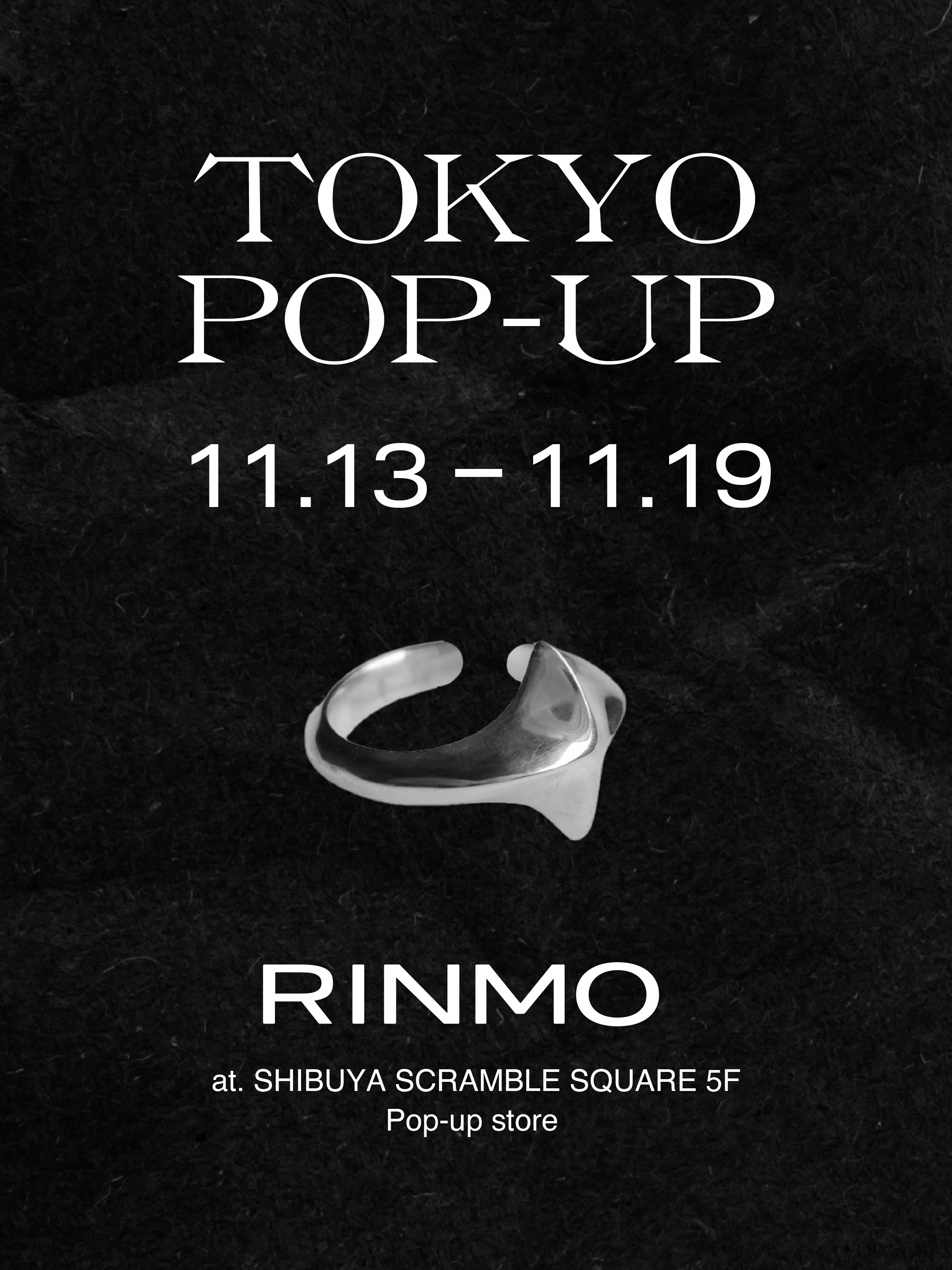 渋谷POPUP STORE開催!11/13(木) 〜11/19(水)