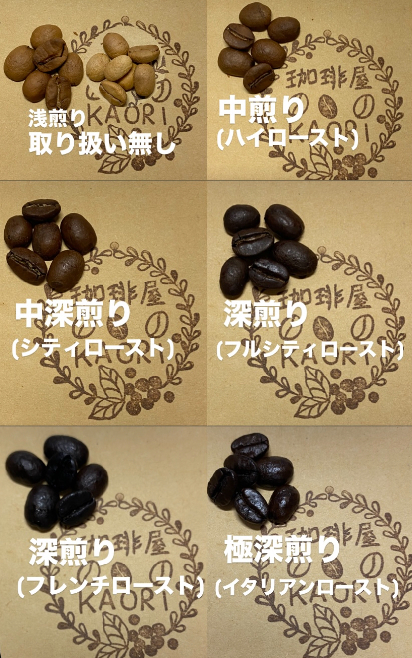 焙煎度合いについて