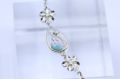 手元も足元もハワイ気分✨ラリマーが輝くブレスレット＆アンクレット