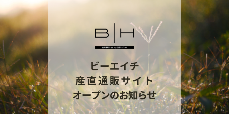 ビーエイチ産直通販サイトオープンのお知らせ