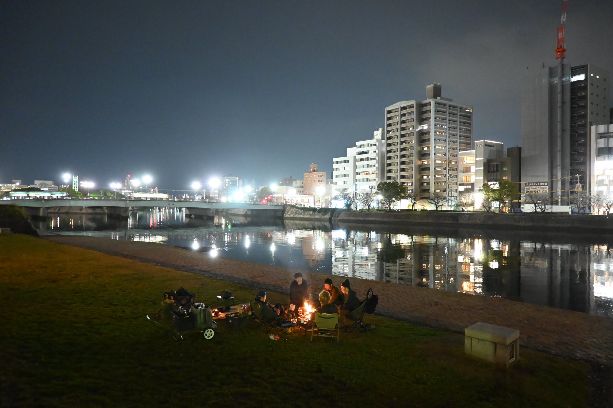 野良の適当焚き火