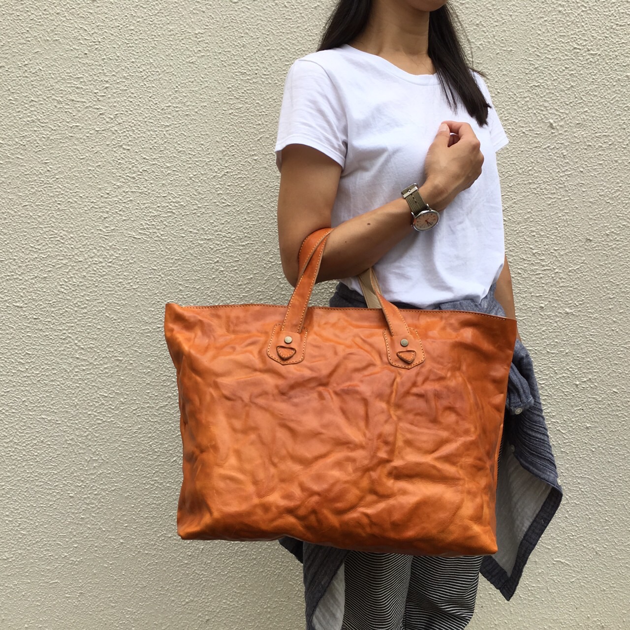 店舗限定販売！！　Italy Leather Tote Bag