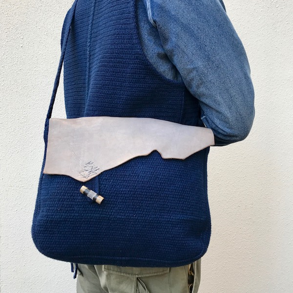 藍染刺し子 Vintage Bag