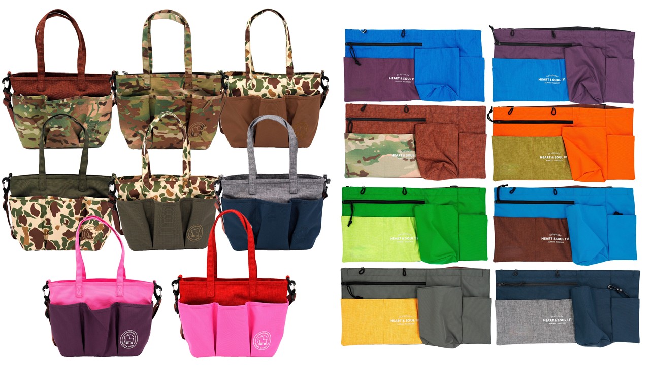 お散歩マルチバッグとウエストポーチ with DOGの新色が入荷しました。