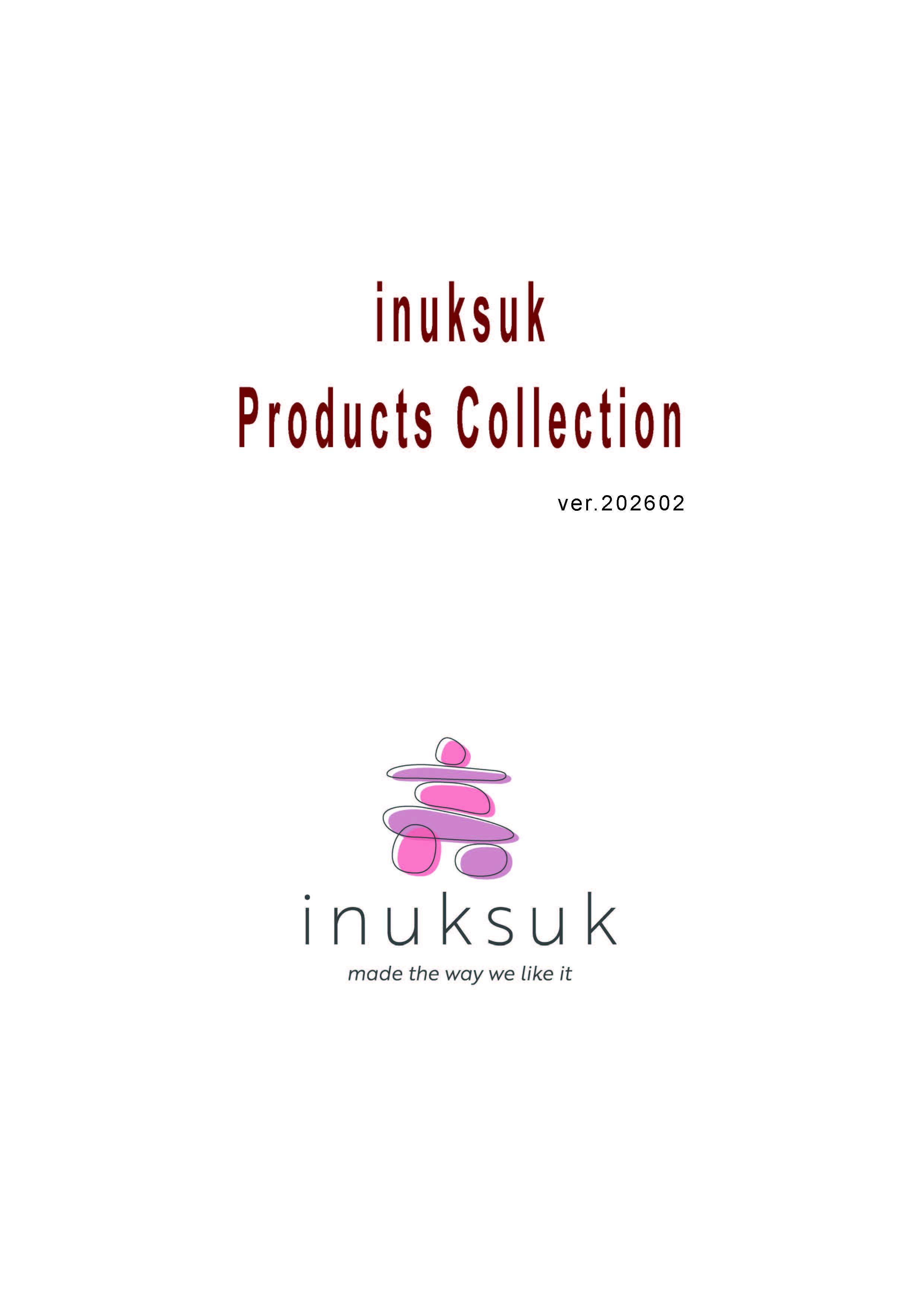 24ページの「inuksuk products  collection」が完成しました！