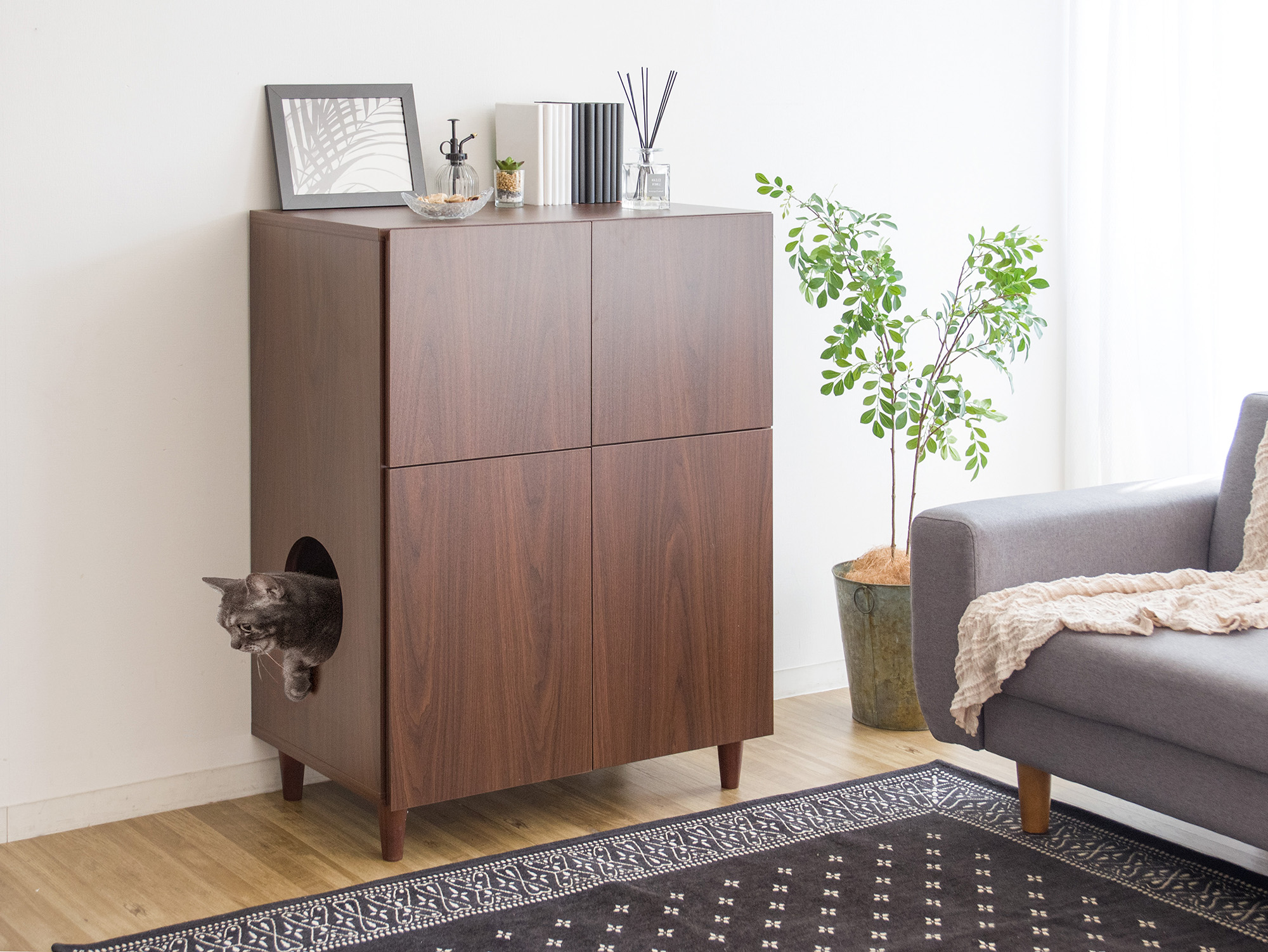 猫のトイレをスマートに隠す!『猫トイレクローゼット Galetta』で叶える美しい暮らし