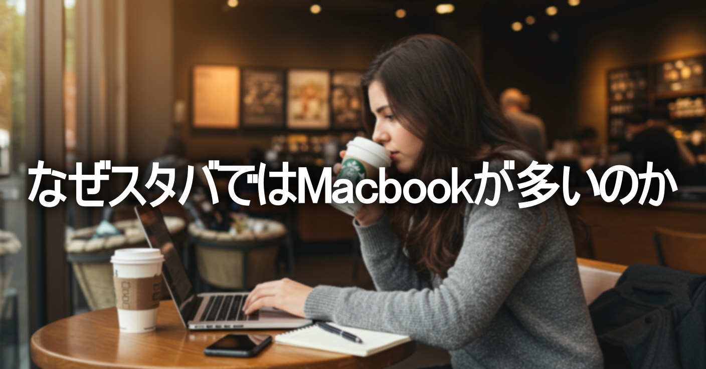 なぜスタバではMacbookが多いのか