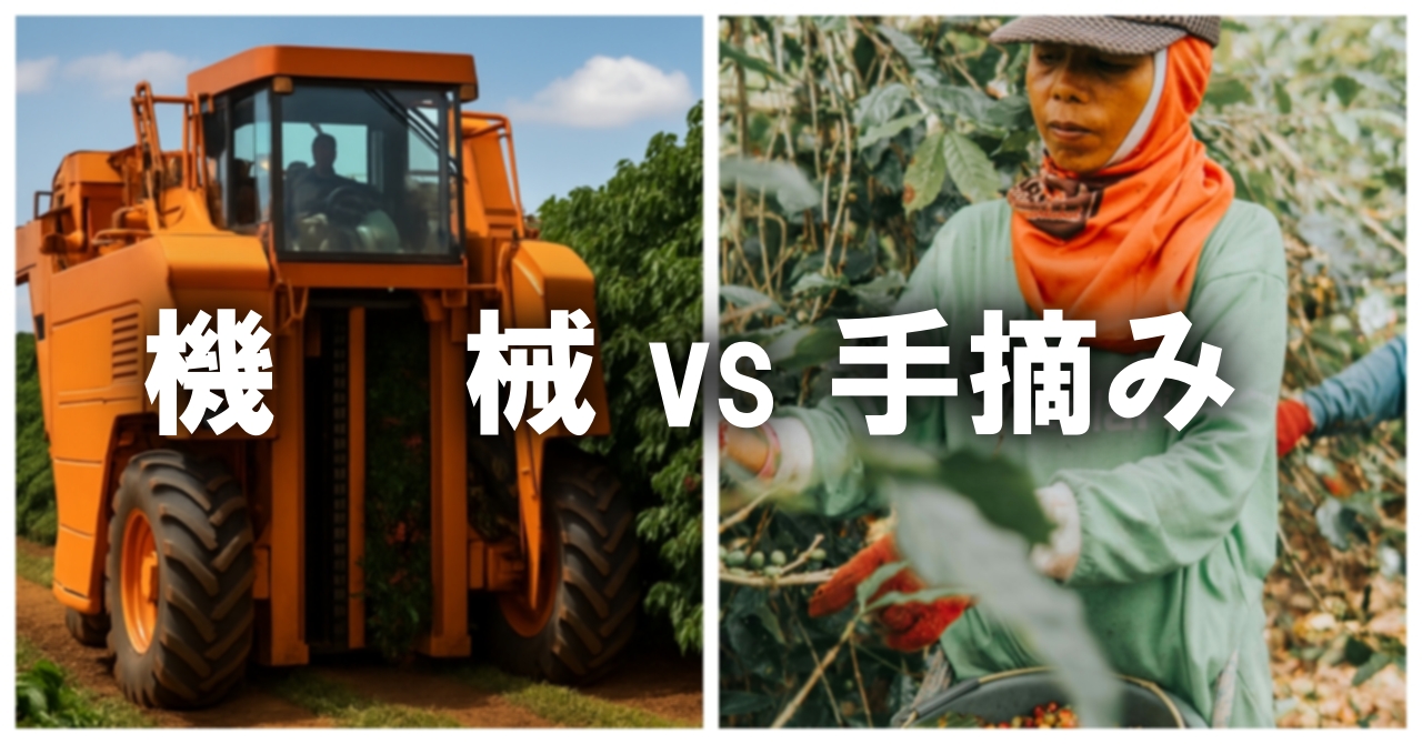 機械vs手摘み収穫
