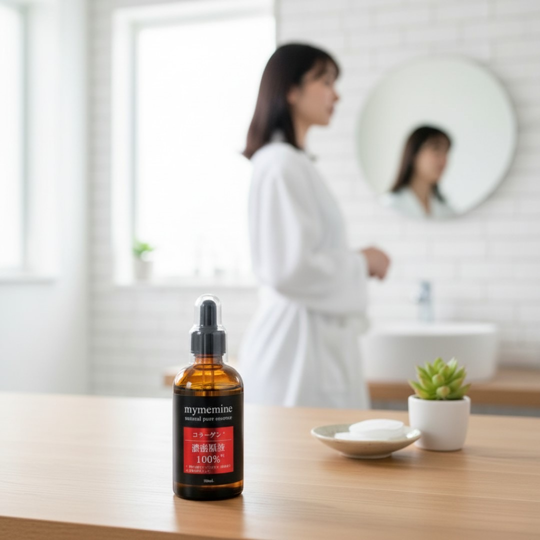 【ブログNO.７】 🌿水不使用の衝撃！濃密コラーゲン原液100%を洗顔後1滴で弾力肌へ🌿