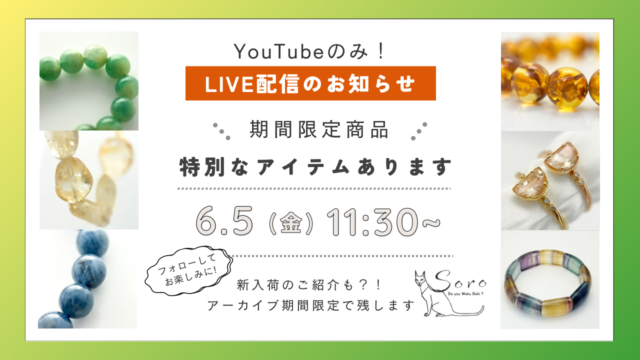 6月5日YouTubeでおかわりライブします！