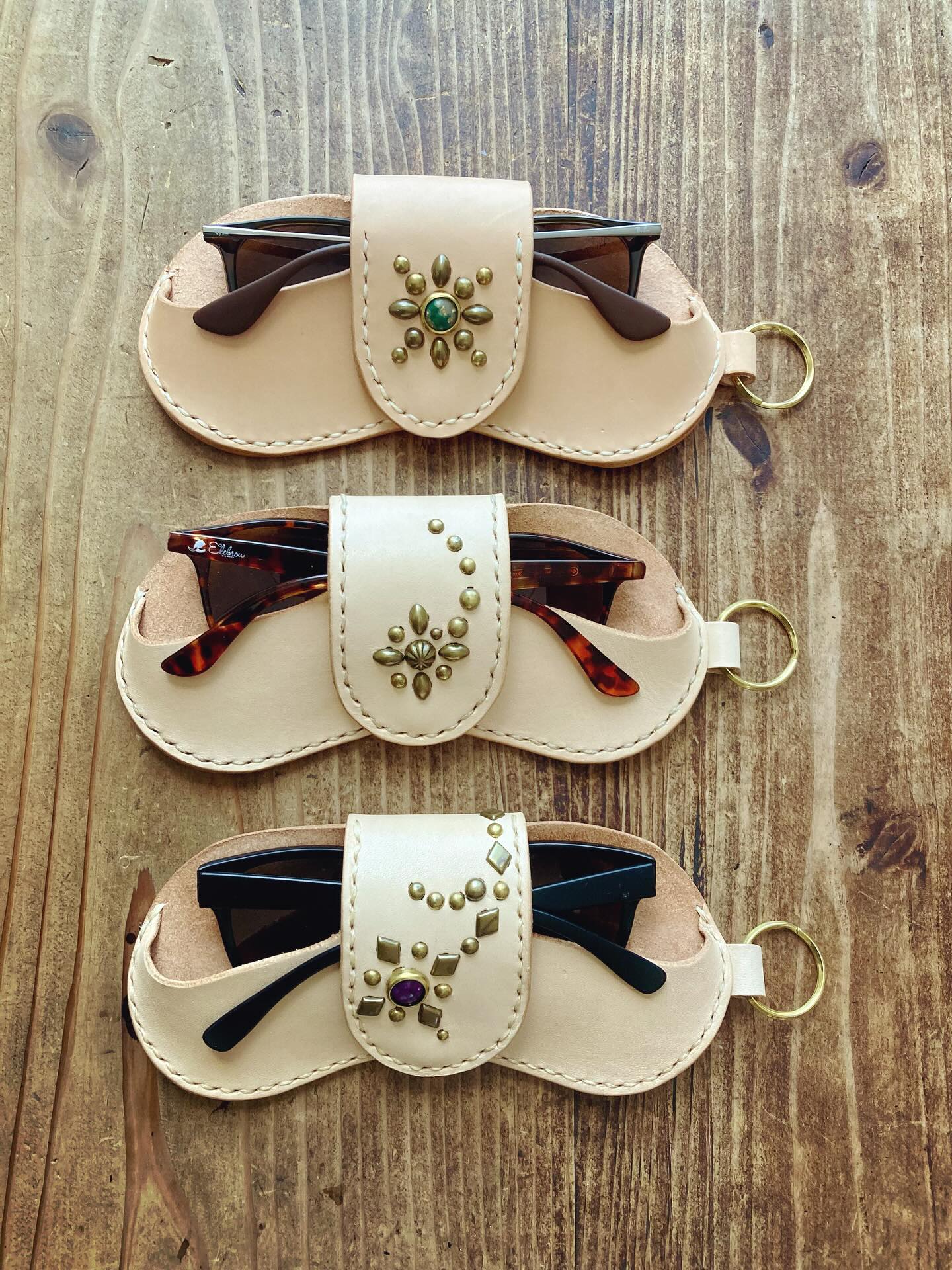 【新作!各1点限り】śūnya(スーニャ)レザーメガネケース 3種