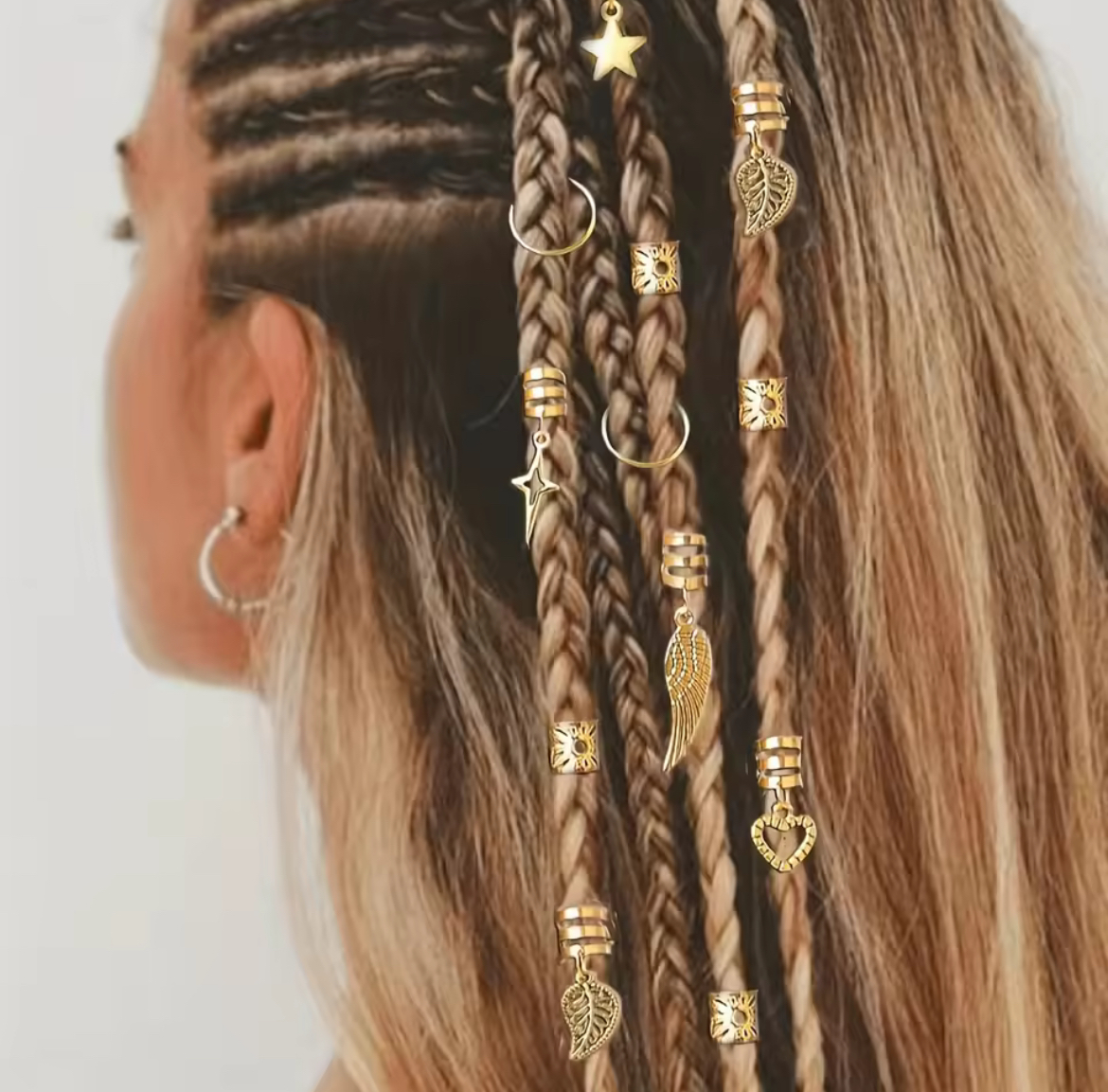 再入荷✨編み込みヘアリング