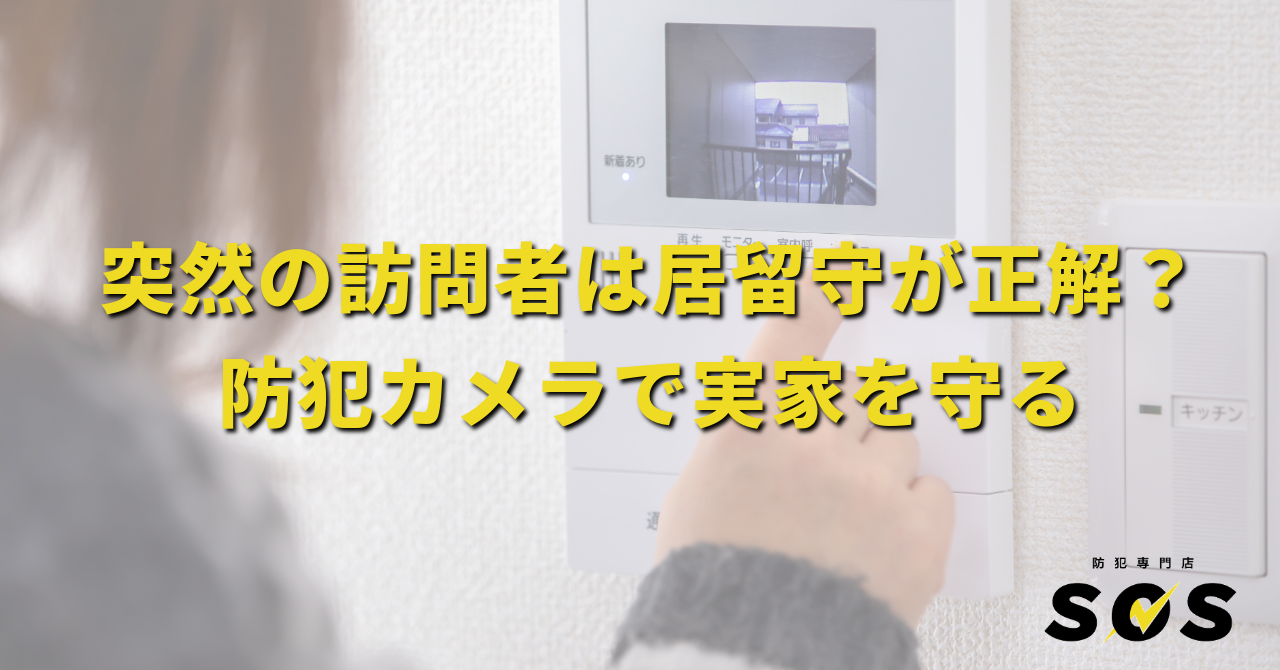 【防犯対策】突然の訪問者は居留守が正解？防犯カメラで実家を守る（No.181）