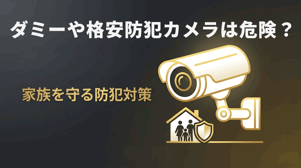 ダミーや格安防犯カメラは危険？家族を守る防犯対策（No.180）
